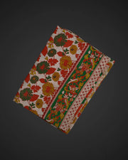 Cream Silk Kalamkari Printed Saree