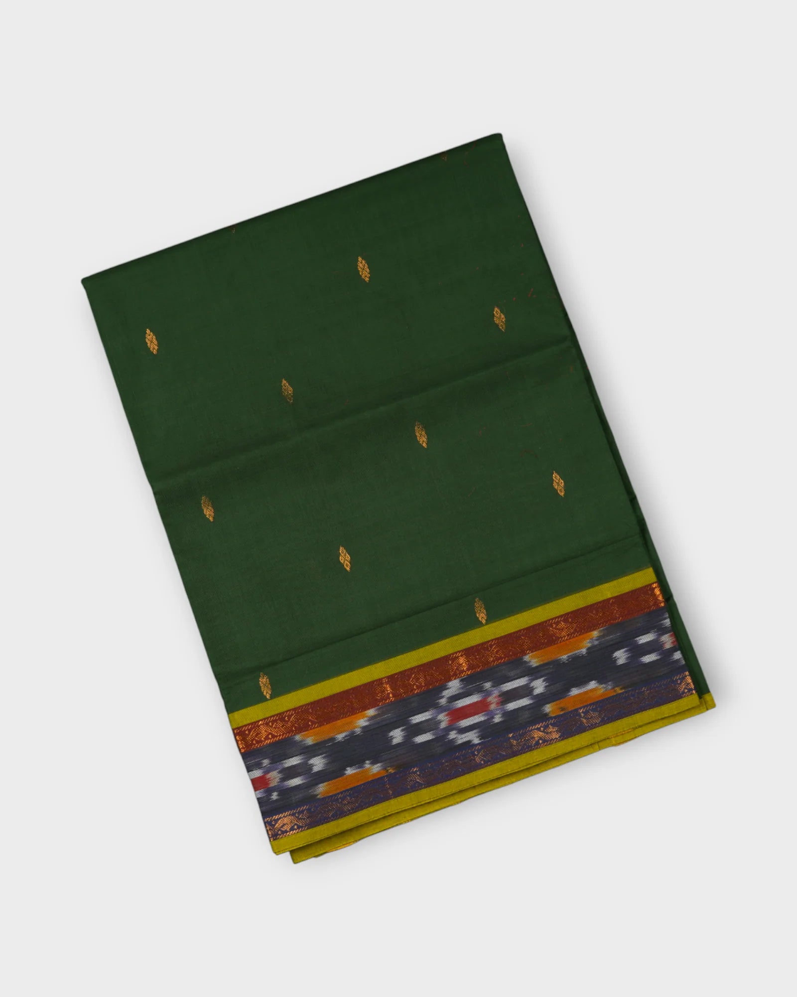 Green Venkatgiri Cotton Zari Butta Saree