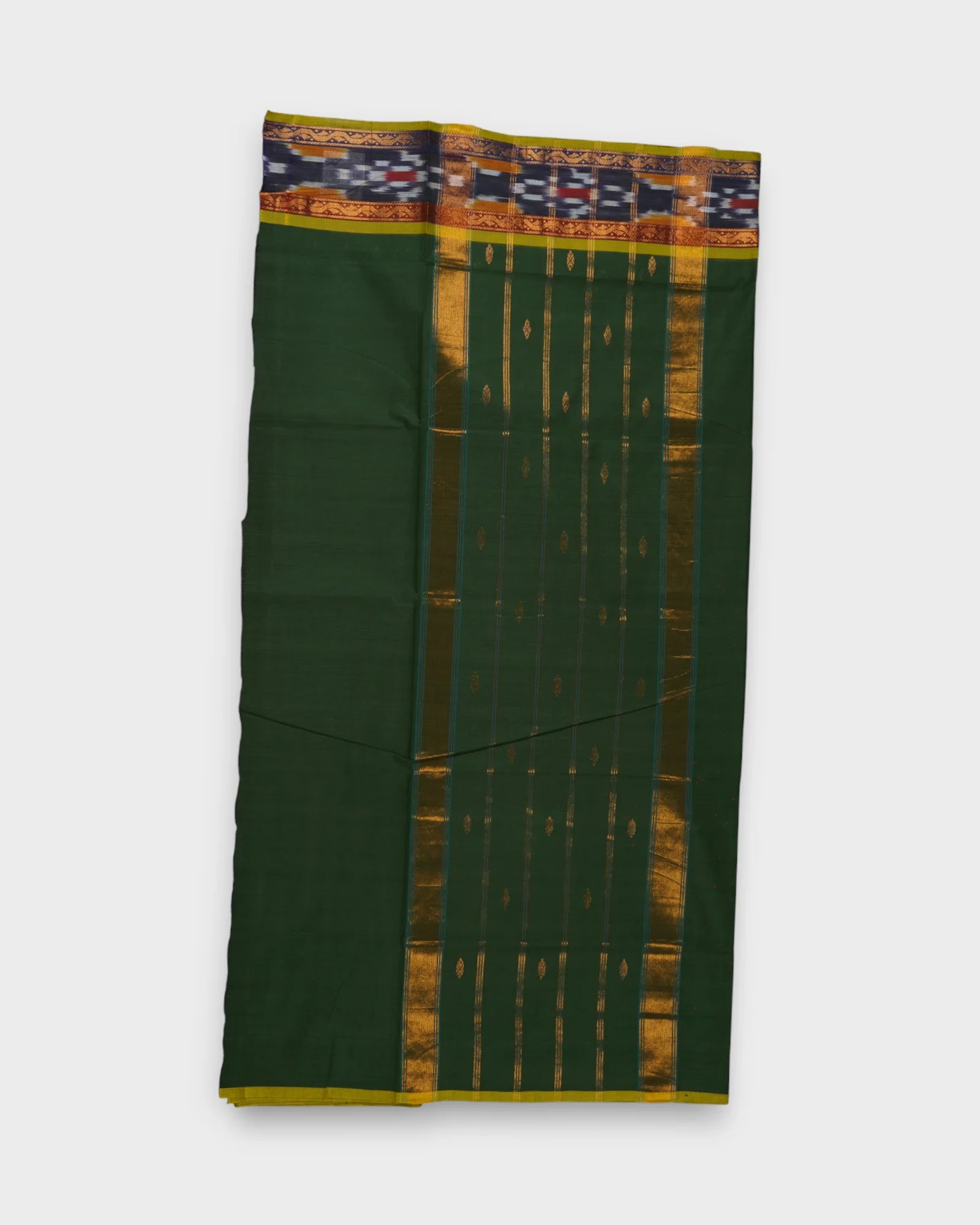 Green Venkatgiri Cotton Zari Butta Saree