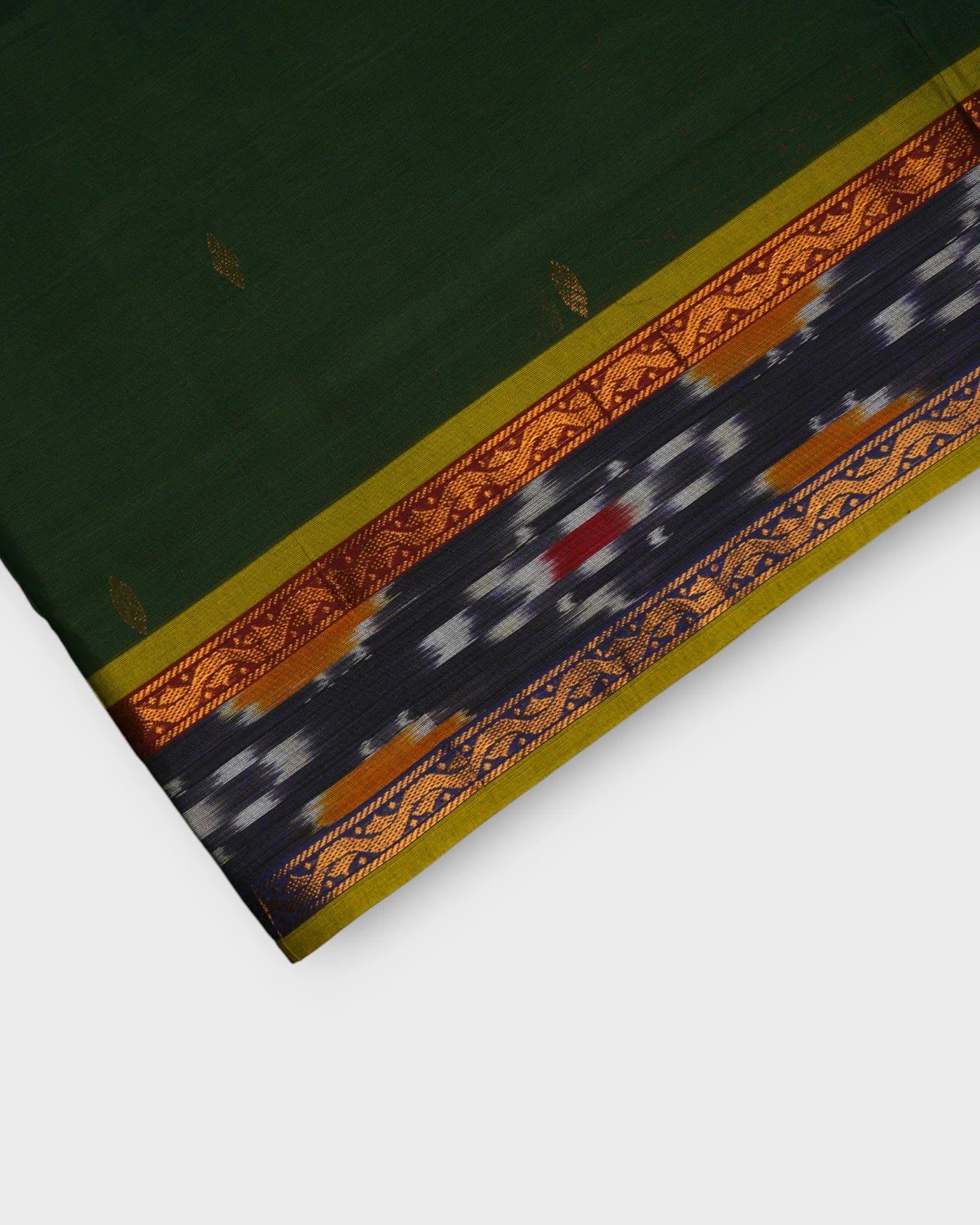 Green Venkatgiri Cotton Zari Butta Saree