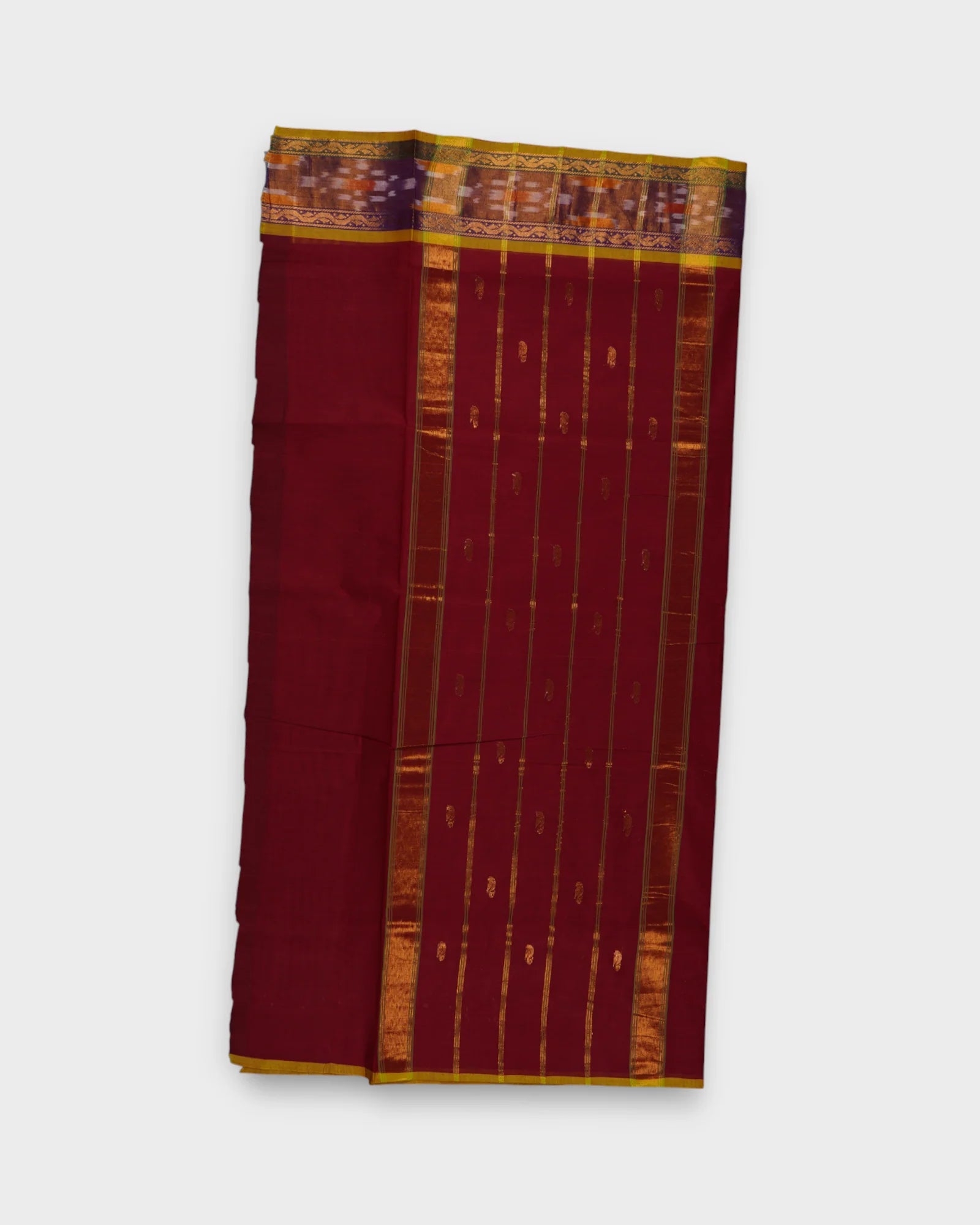 Venkatgiri Cotton Saree With Zari Butta