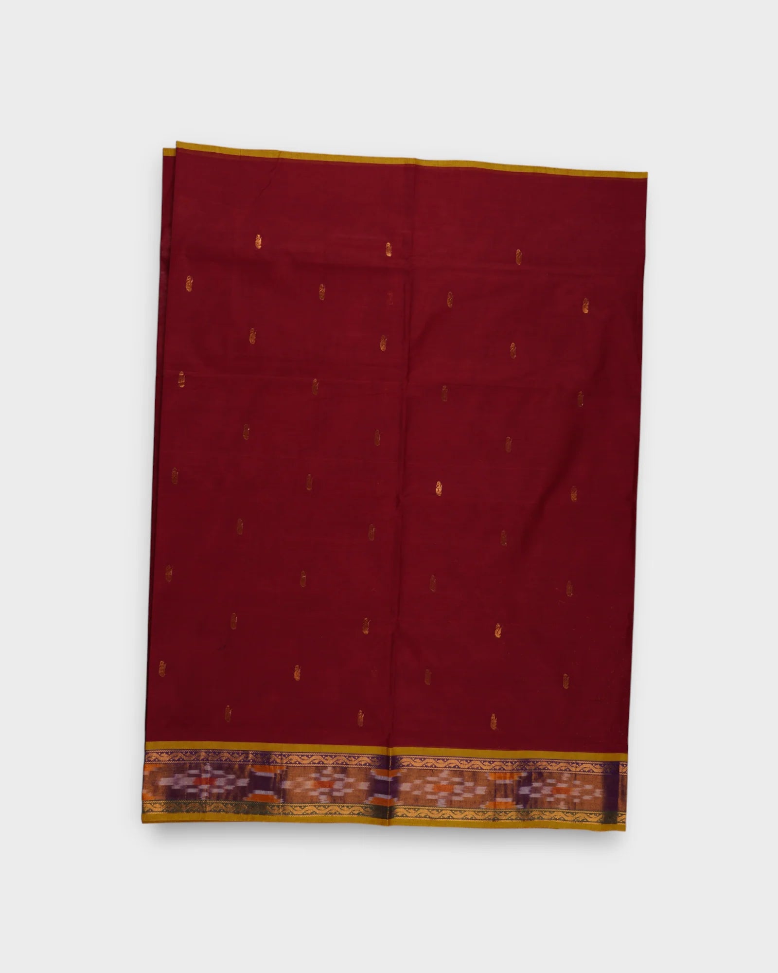 Venkatgiri Cotton Saree With Zari Butta