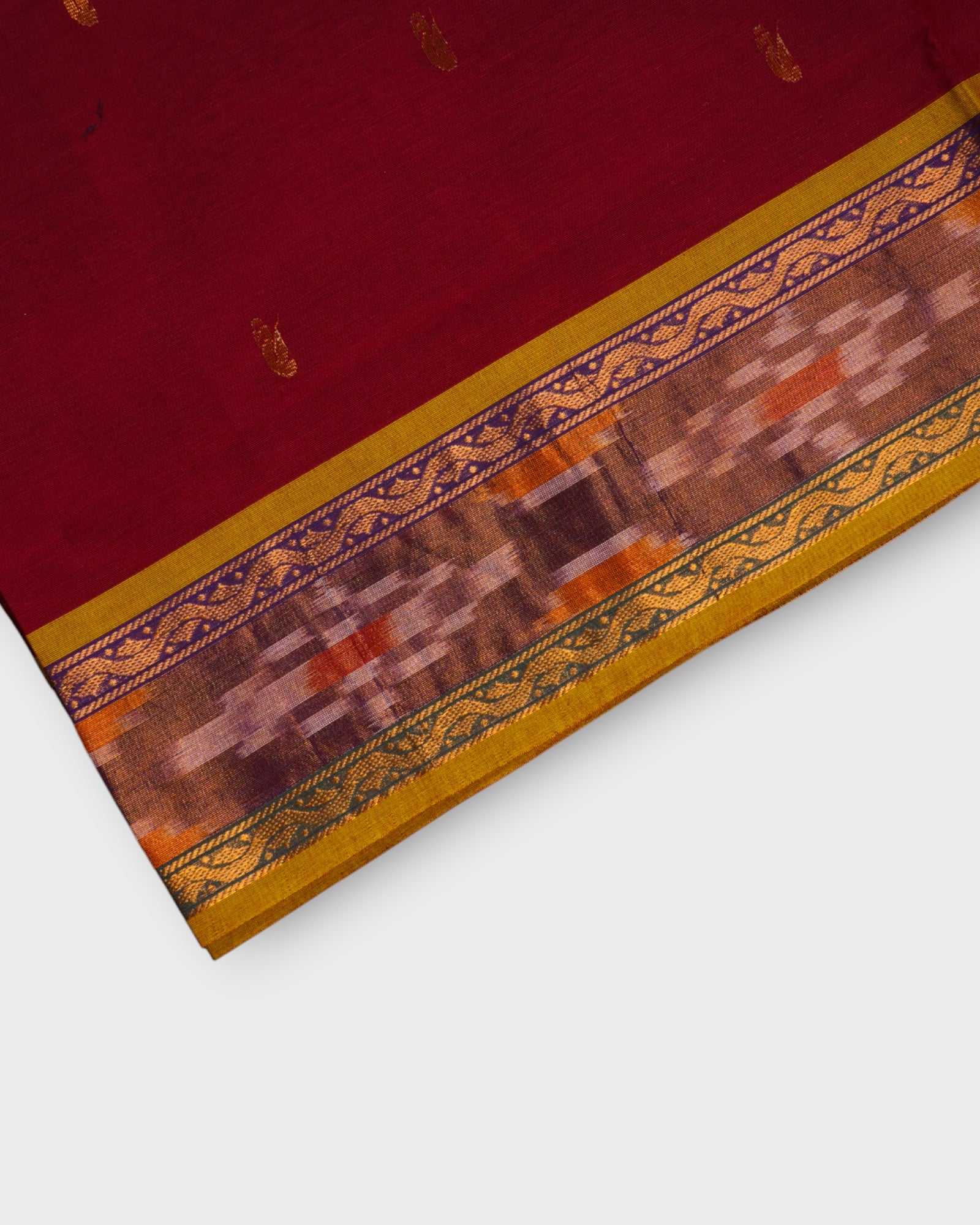 Venkatgiri Cotton Saree With Zari Butta