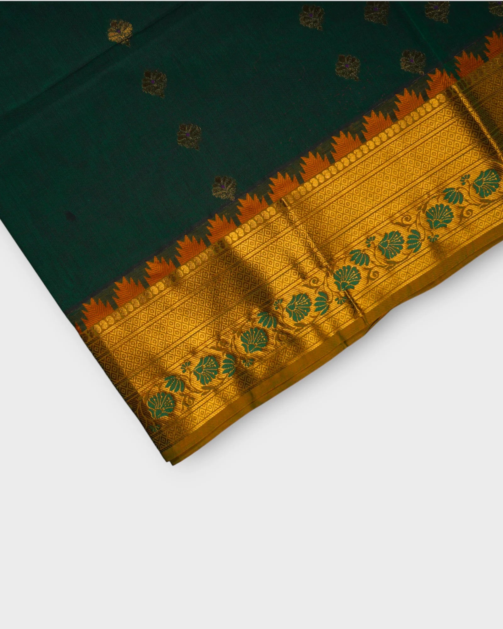Venkatgiri Cotton Zari Butta Weave Saree