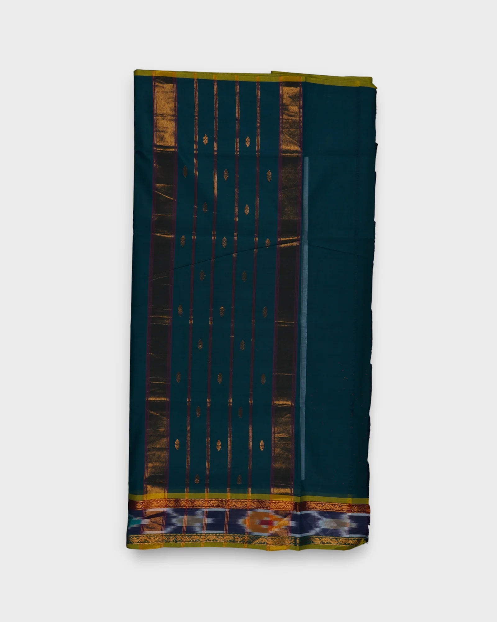 Peacock Blue Venkatgiri cotton Saree