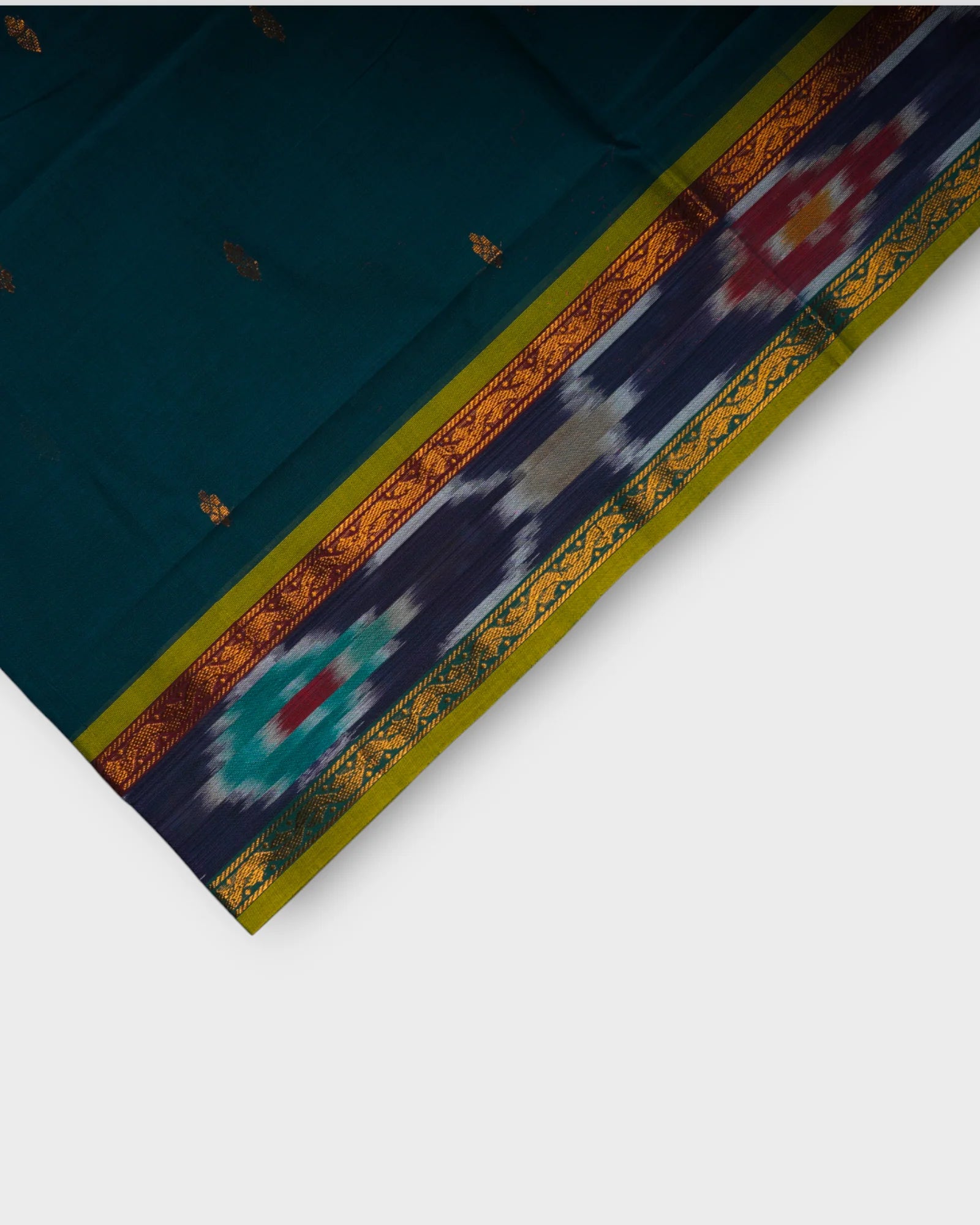 Peacock Blue Venkatgiri cotton Saree