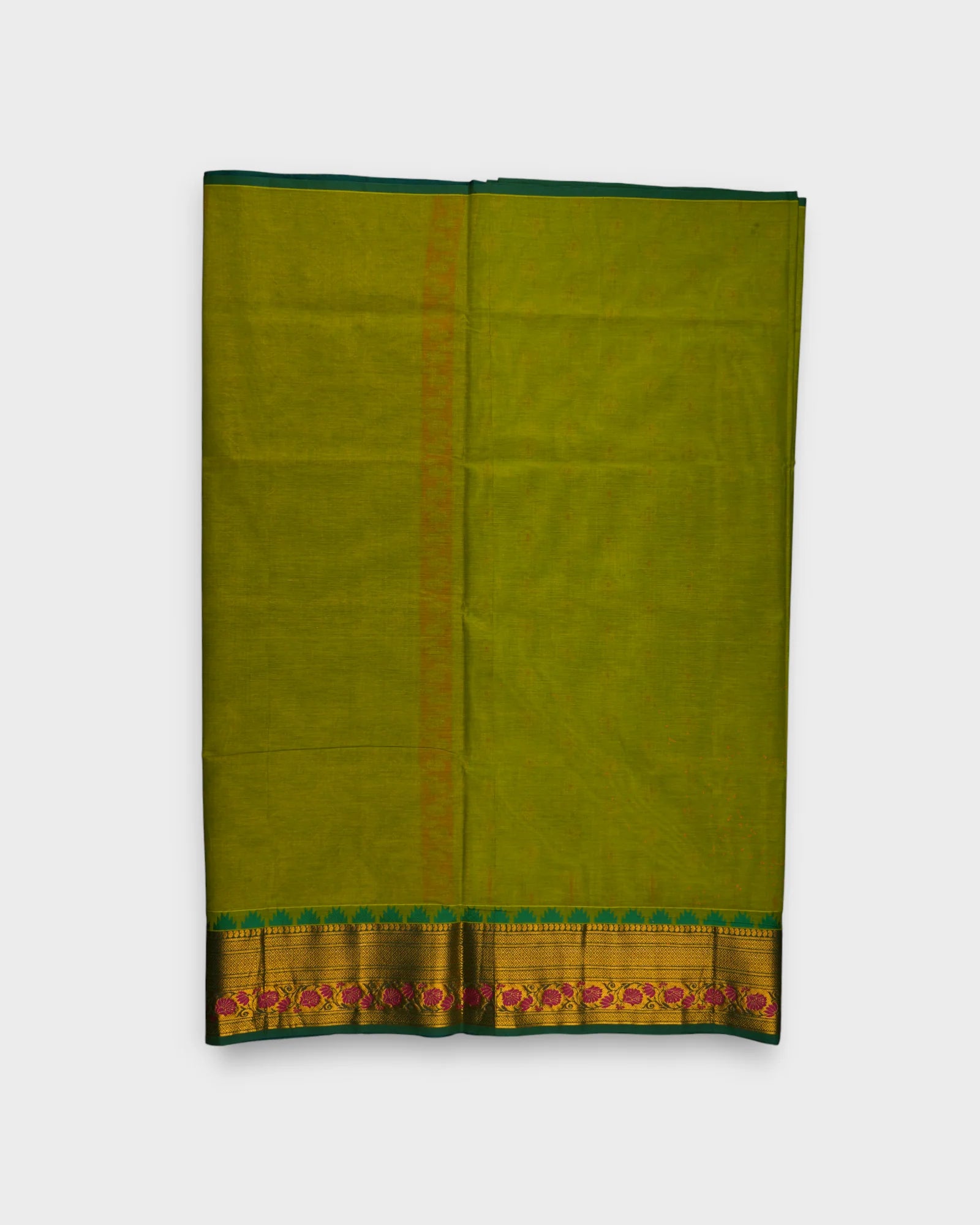 Green Venkatgiri Cotton Handwoven Saree