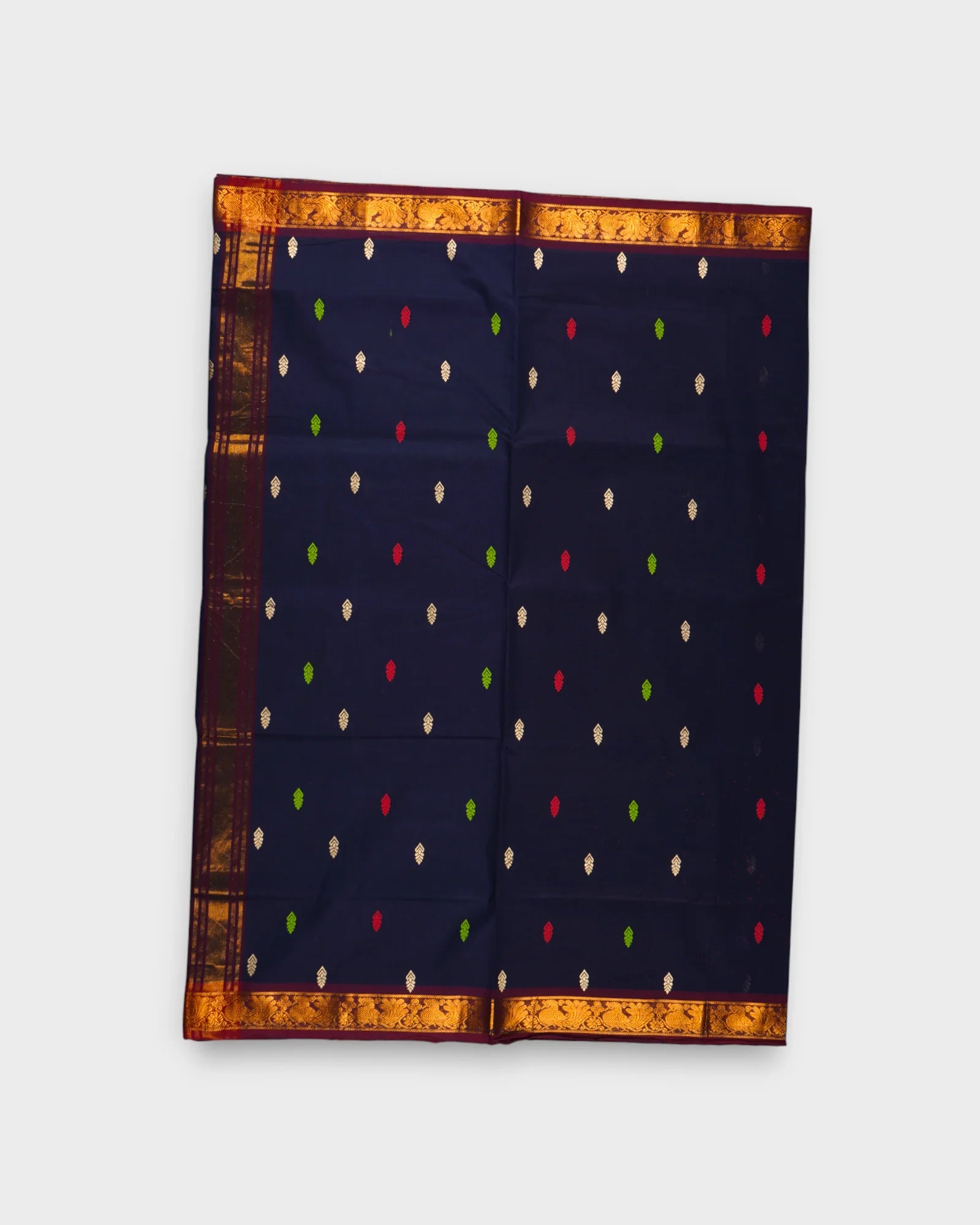 Venkatgiri Cotton Saree With Zari Butta Design