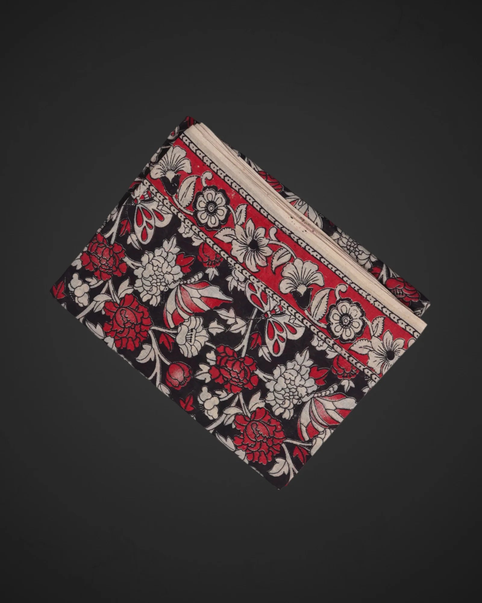 Floral Print Kalamkari Cotton Saree