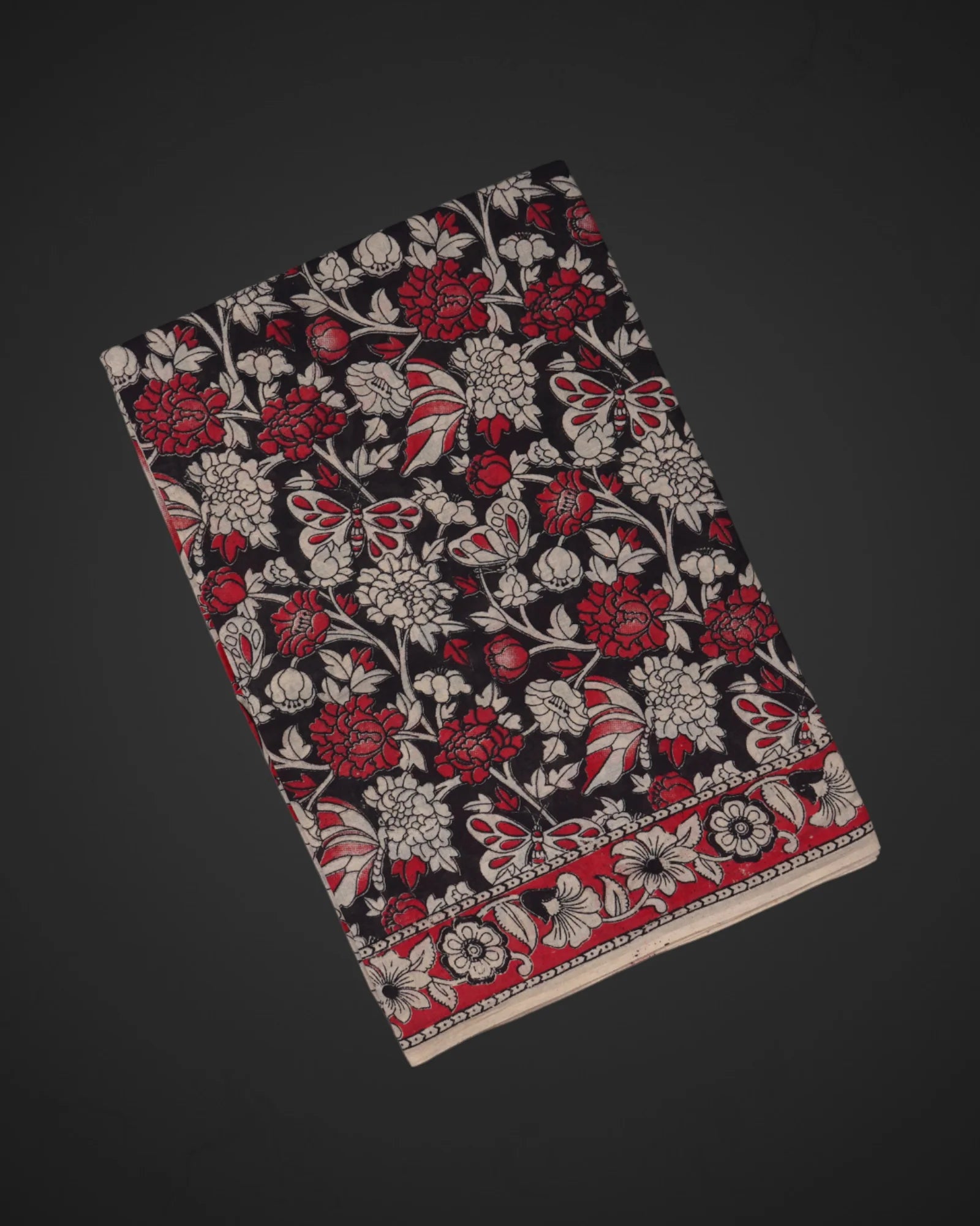 Floral Print Kalamkari Cotton Saree