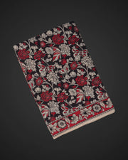 Floral Print Kalamkari Cotton Saree