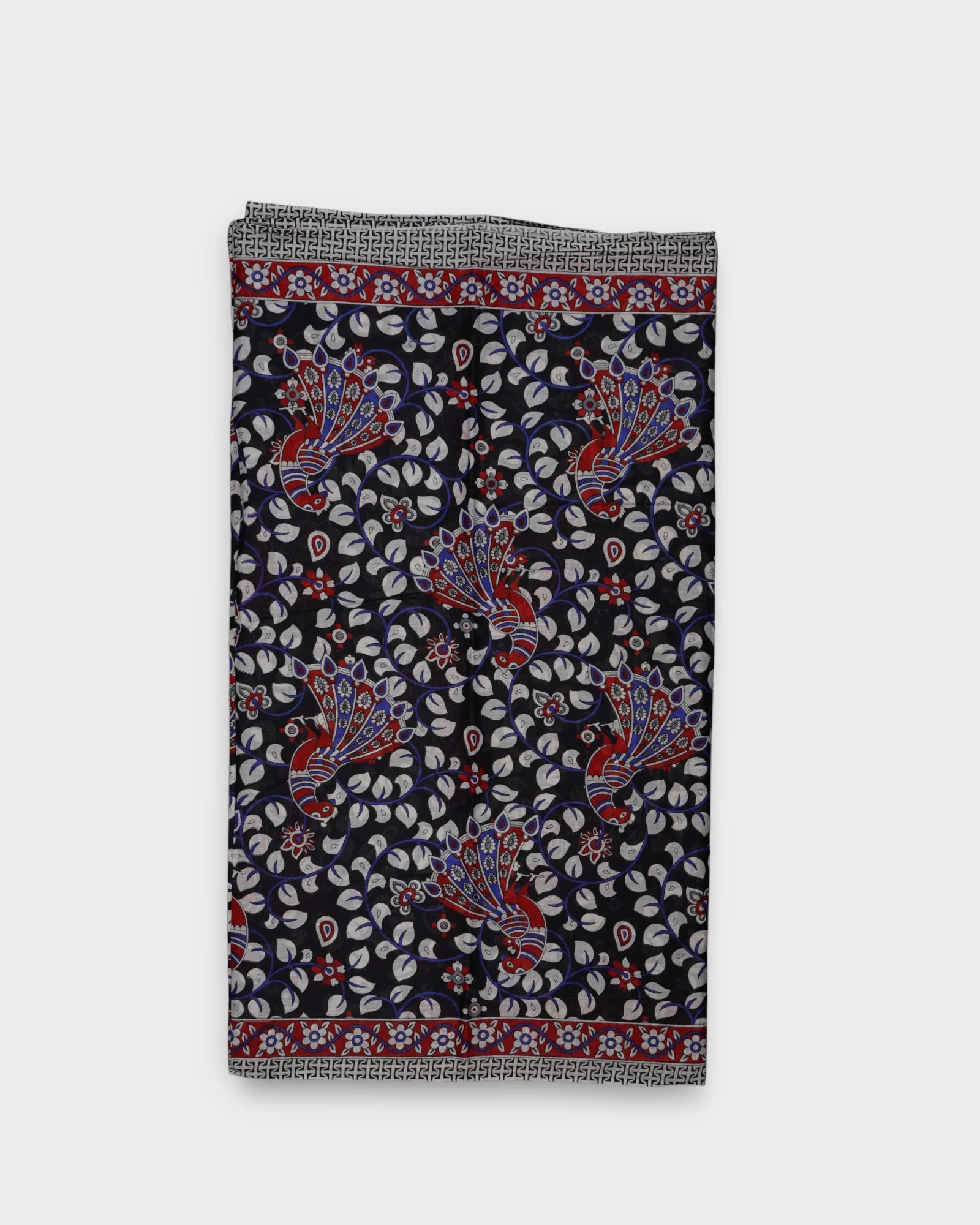 Vibrant Kalamkari Cotton Printed Saree