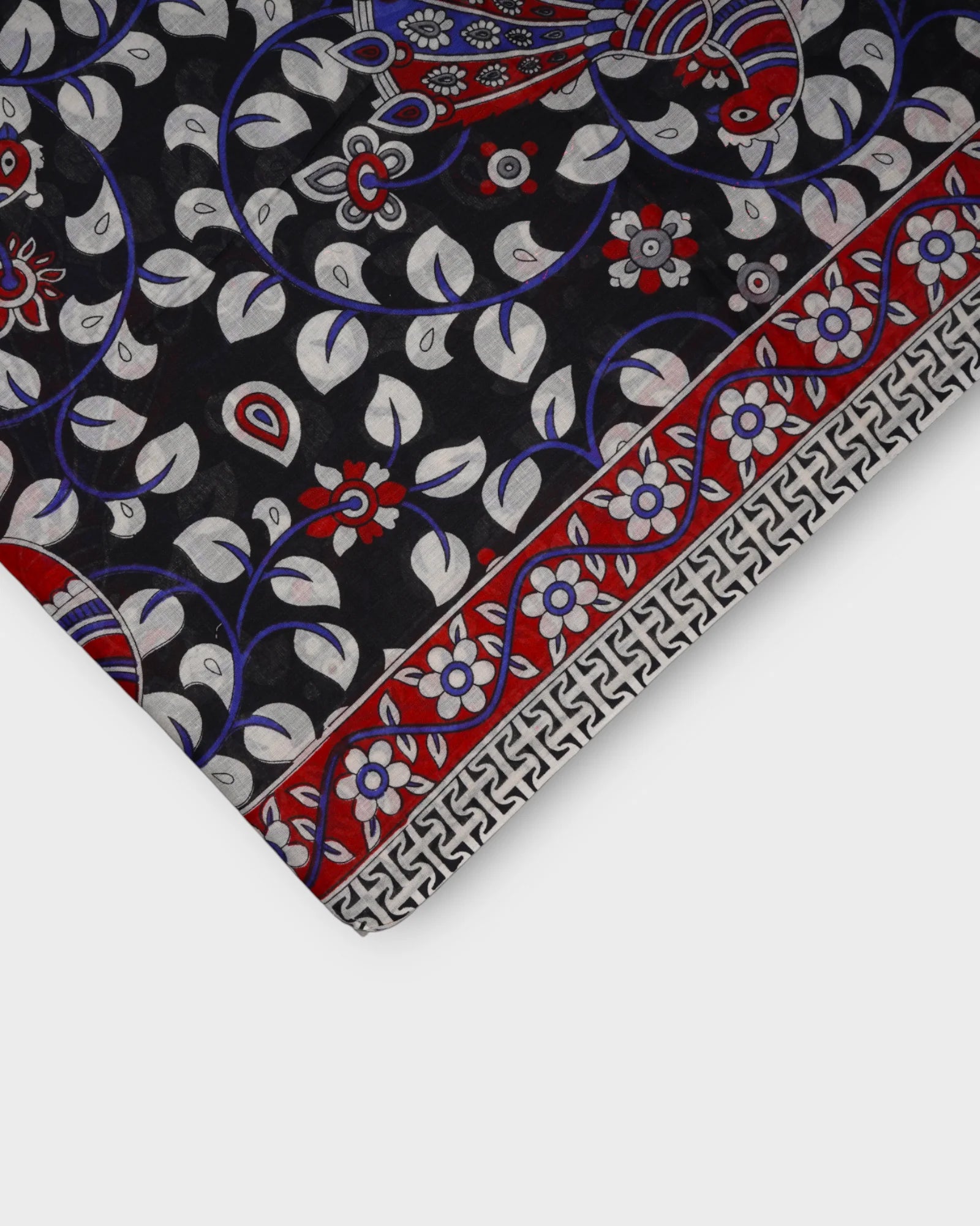 Vibrant Kalamkari Cotton Printed Saree