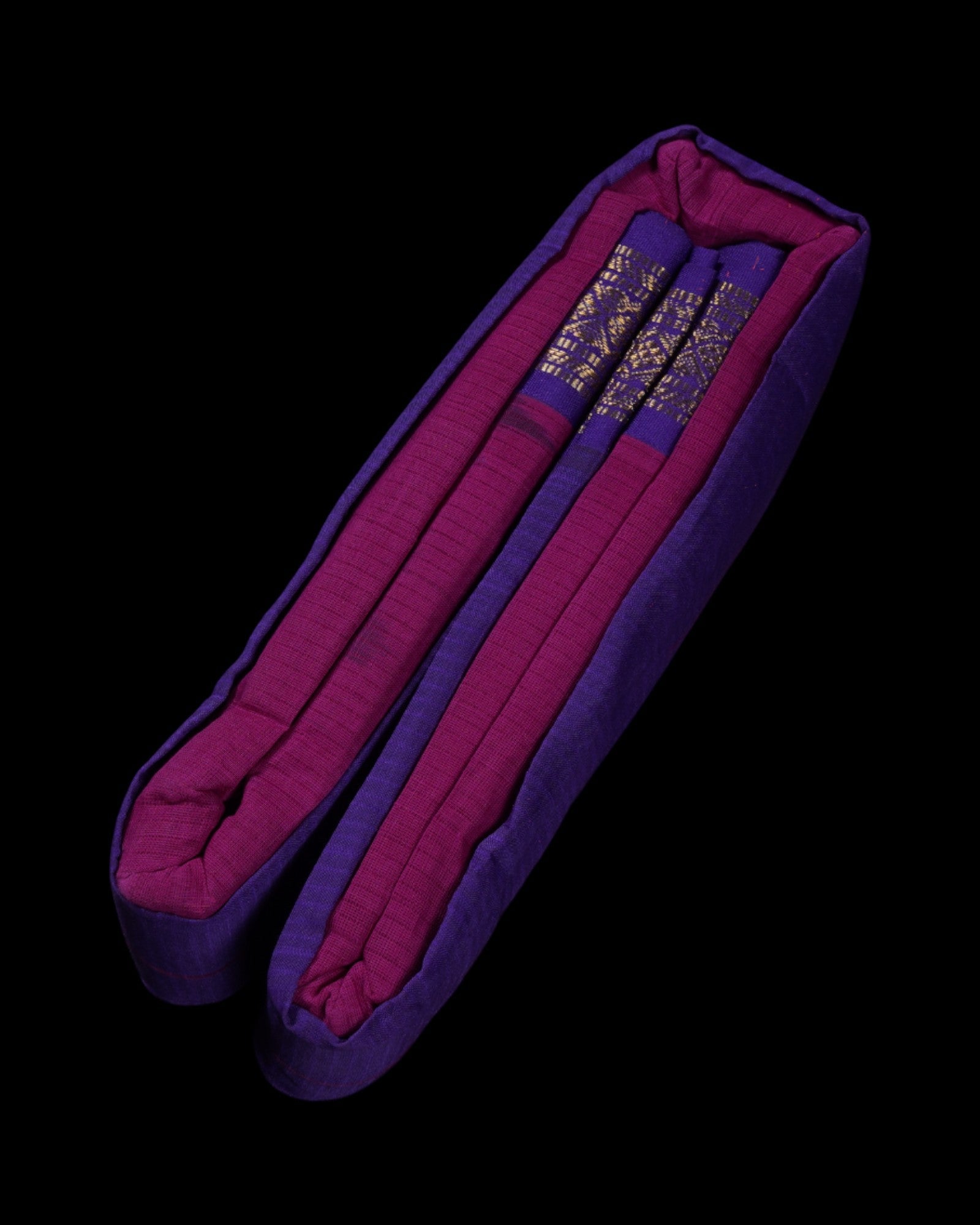 Magenta Cotton Handwoven Gadwal Saree