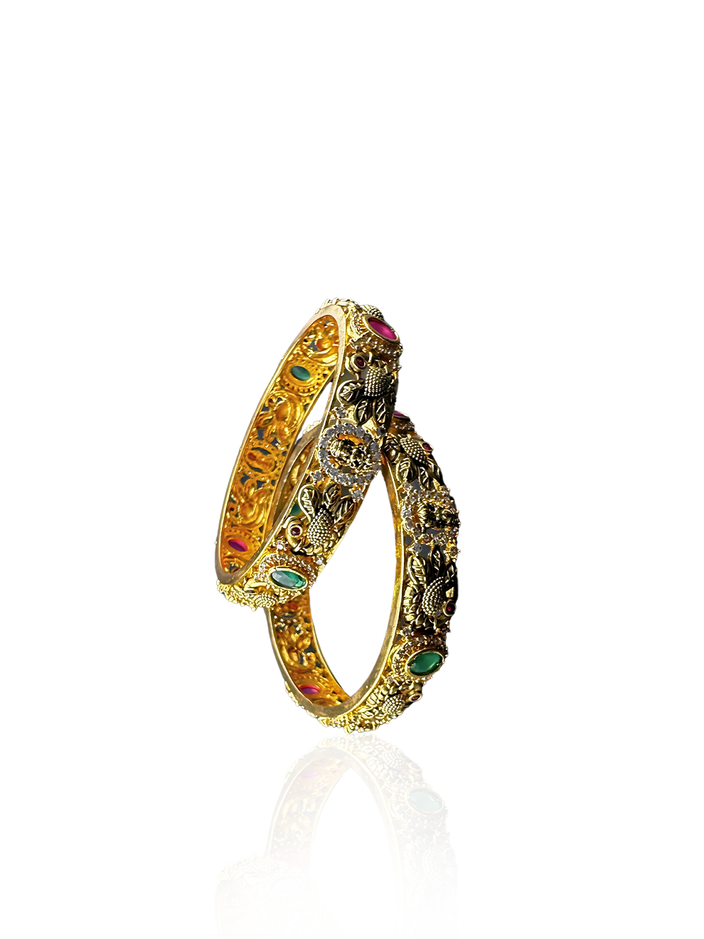 Peacock & Laxmi Motif Bangles