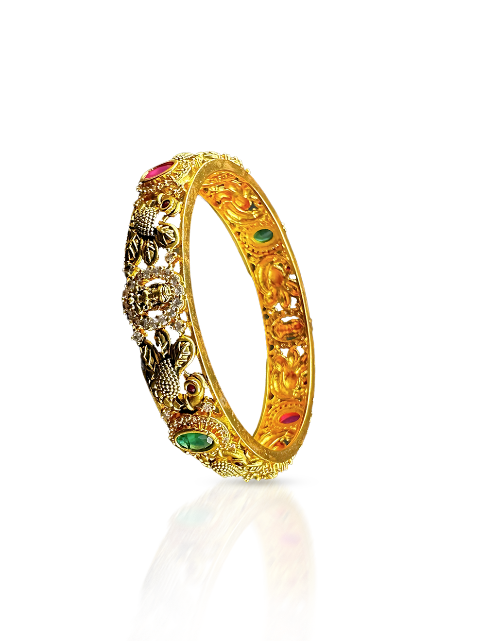 Peacock & Laxmi Motif Bangles