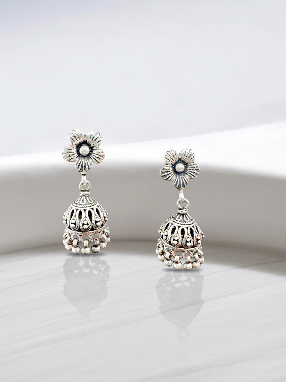 Flower Beam Jhumkas