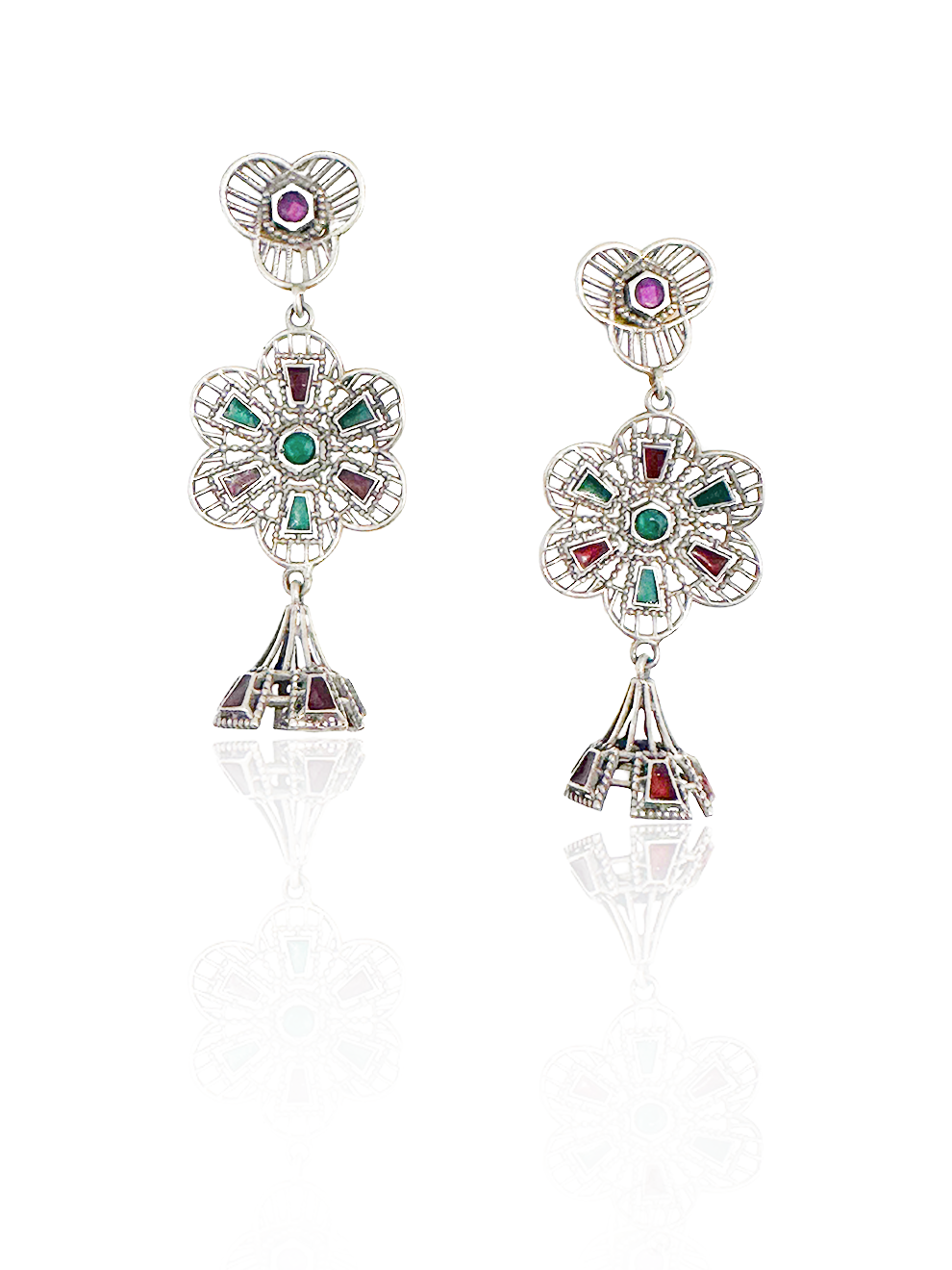 Gem Cascade Earrings