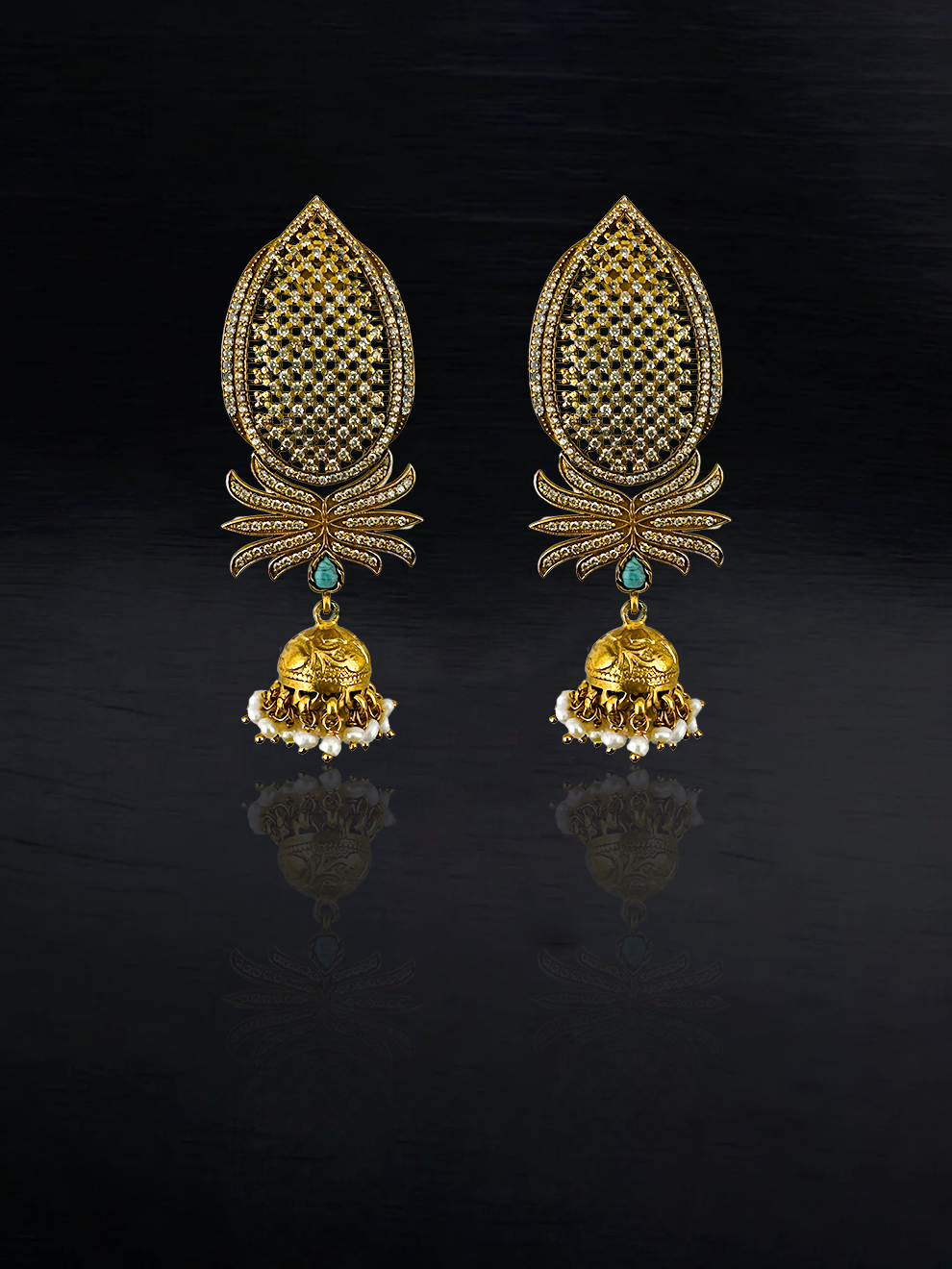 Golden Jhumka Royale