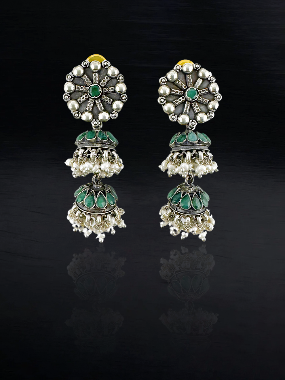 Graceful Layer Jhumkas