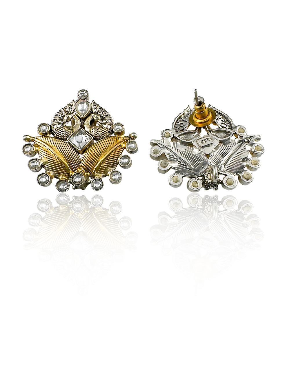 Golden Leaf Studs