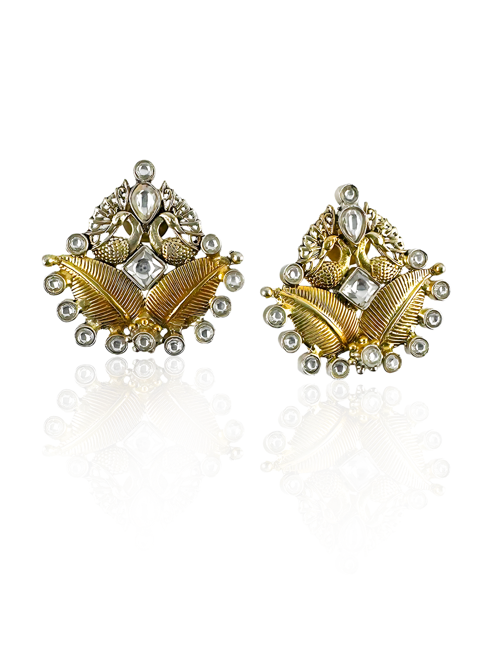 Golden Leaf Studs