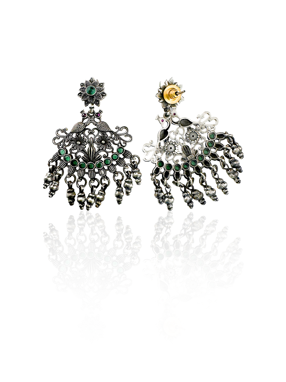 Graceful Peacock Danglers
