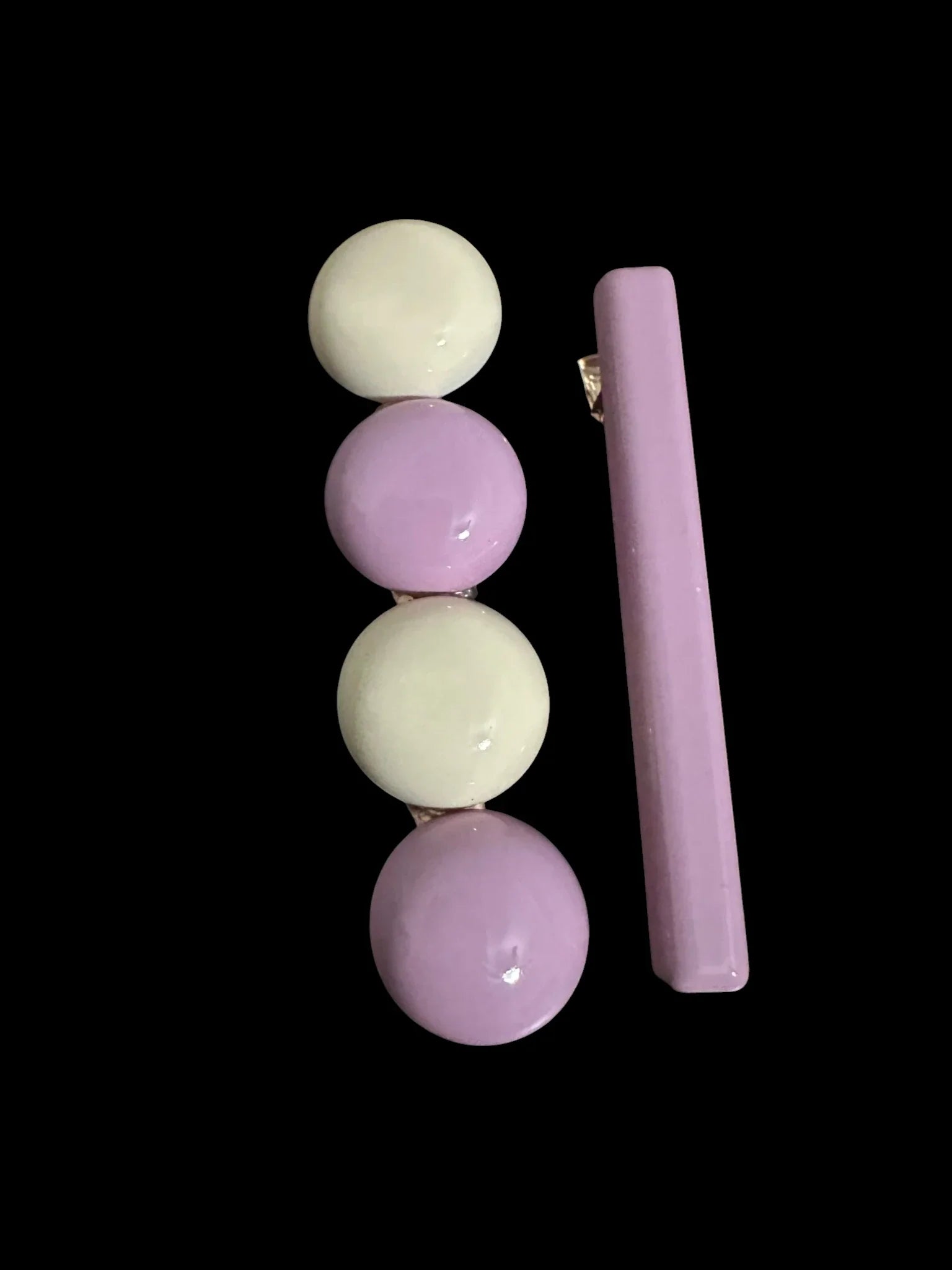 Light Purple Geometric Alloy Hair Clip