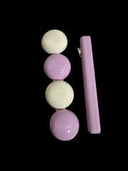 Light Purple Geometric Alloy Hair Clip