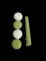 Light Green Geometric Alloy Hair Clip