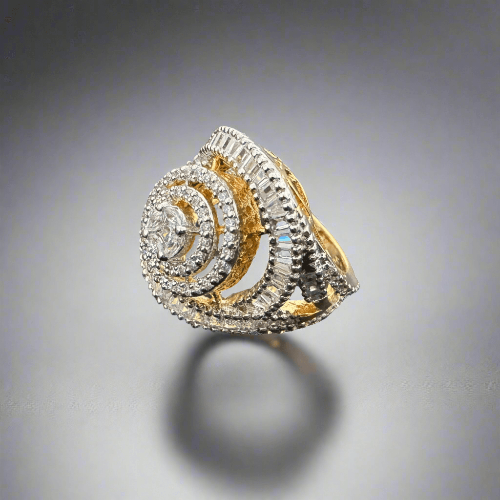 Golden Grace CZ Ring - Dyulokha