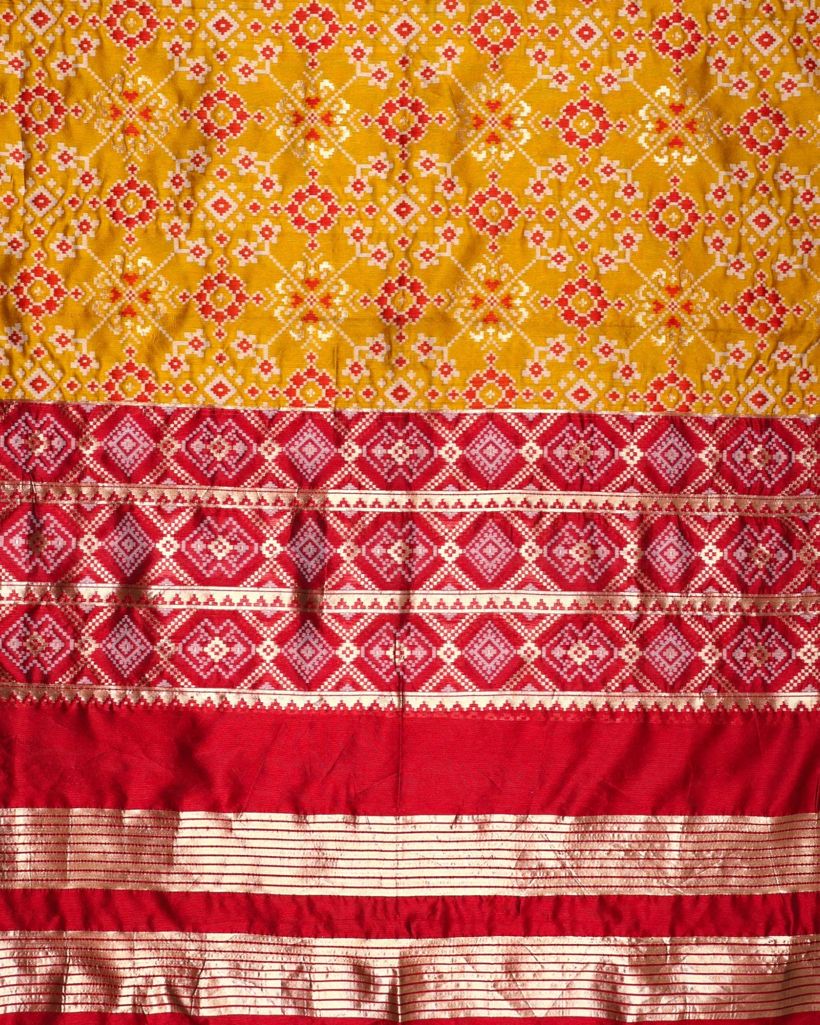 Chanderi Dupatta with Geometry Design