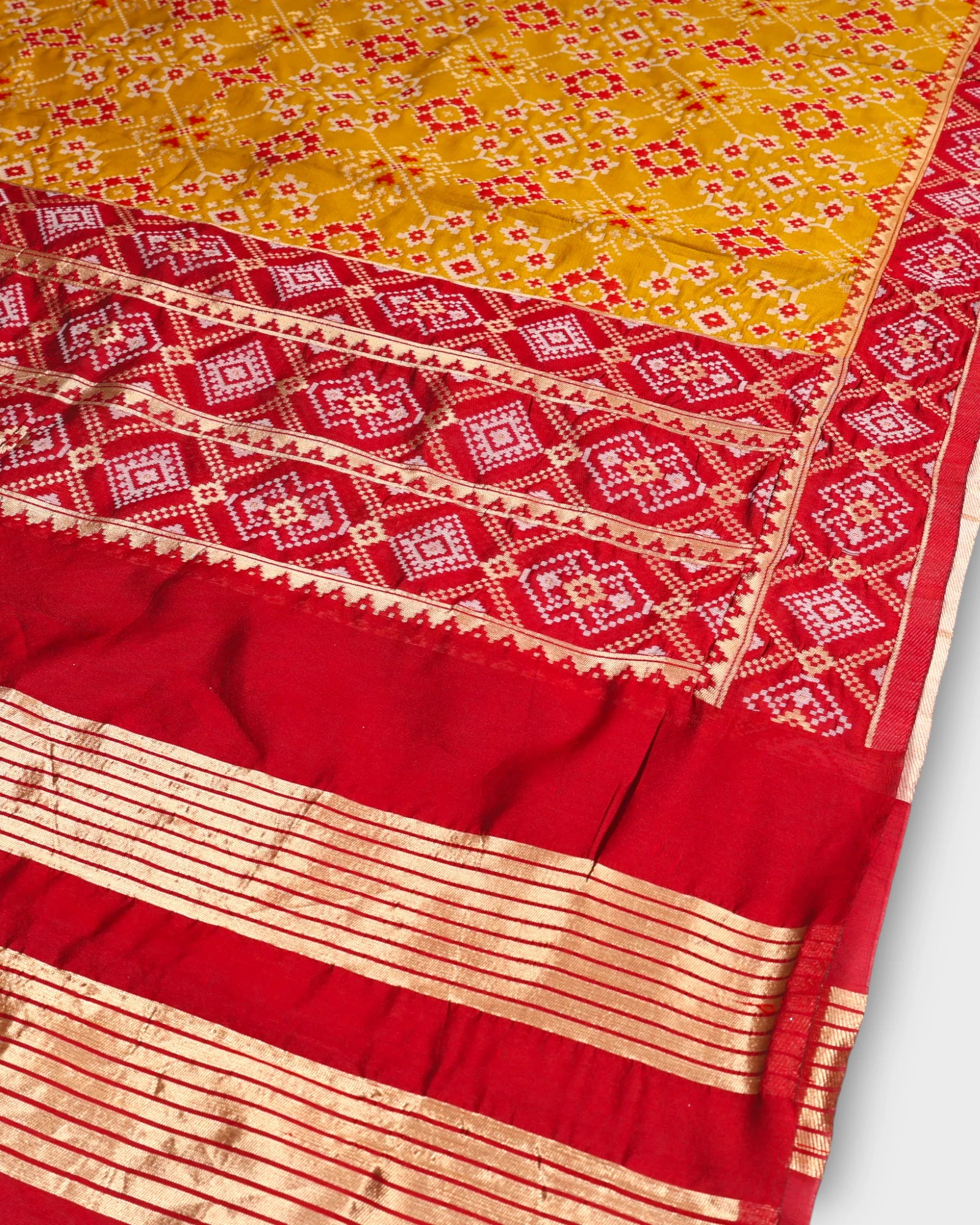 Chanderi Dupatta with Geometry Design