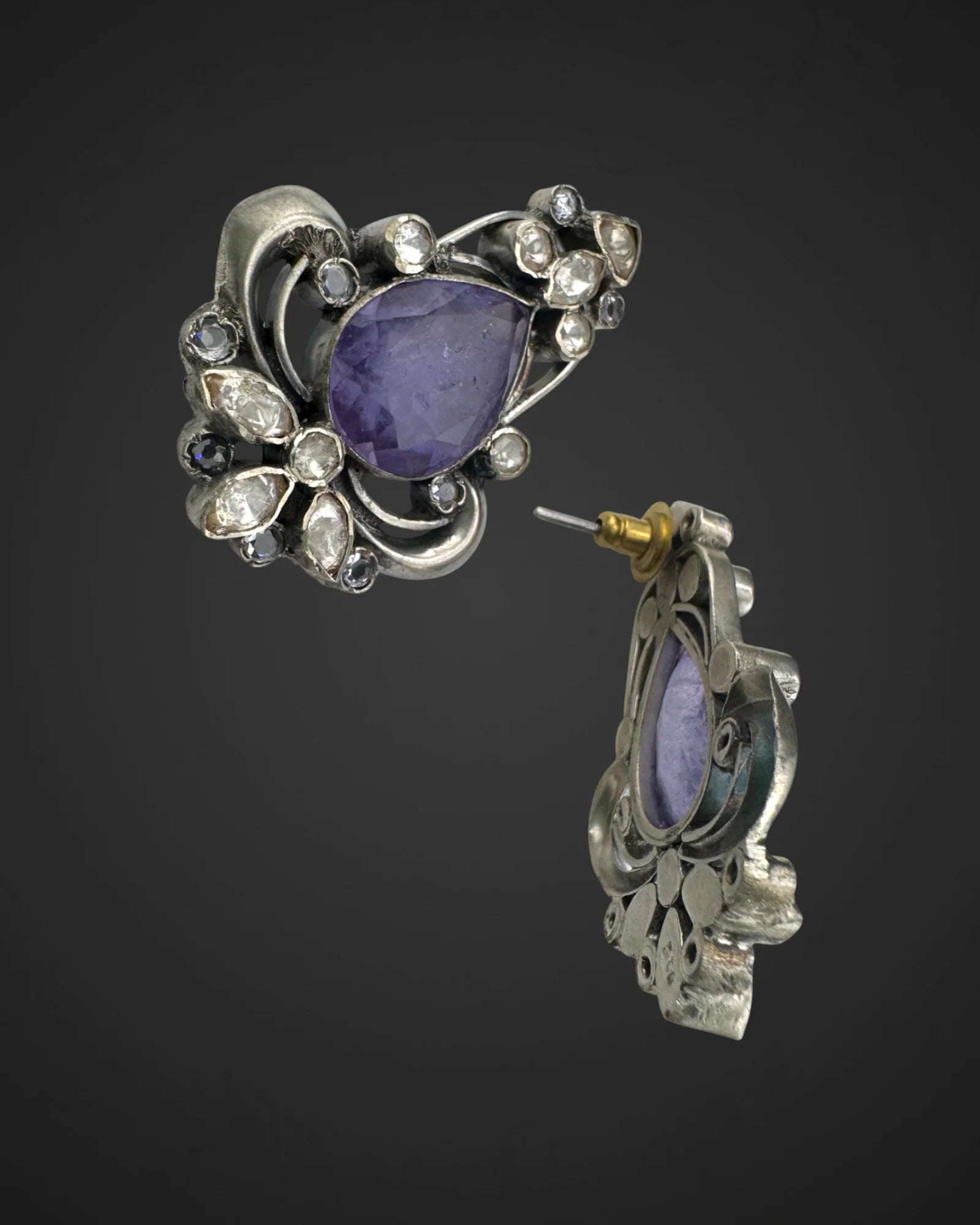 Violet Glow Earrings
