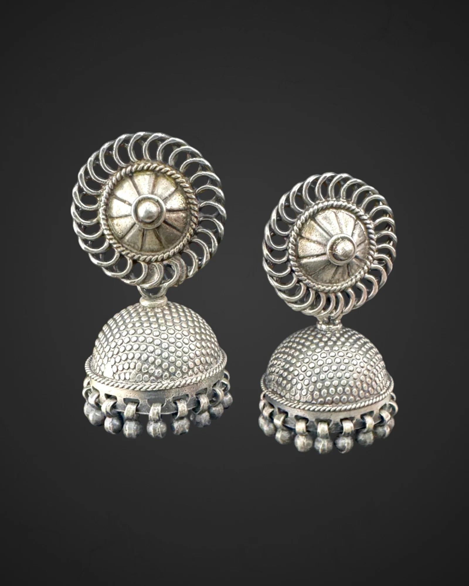 Round Charm Jhumkas