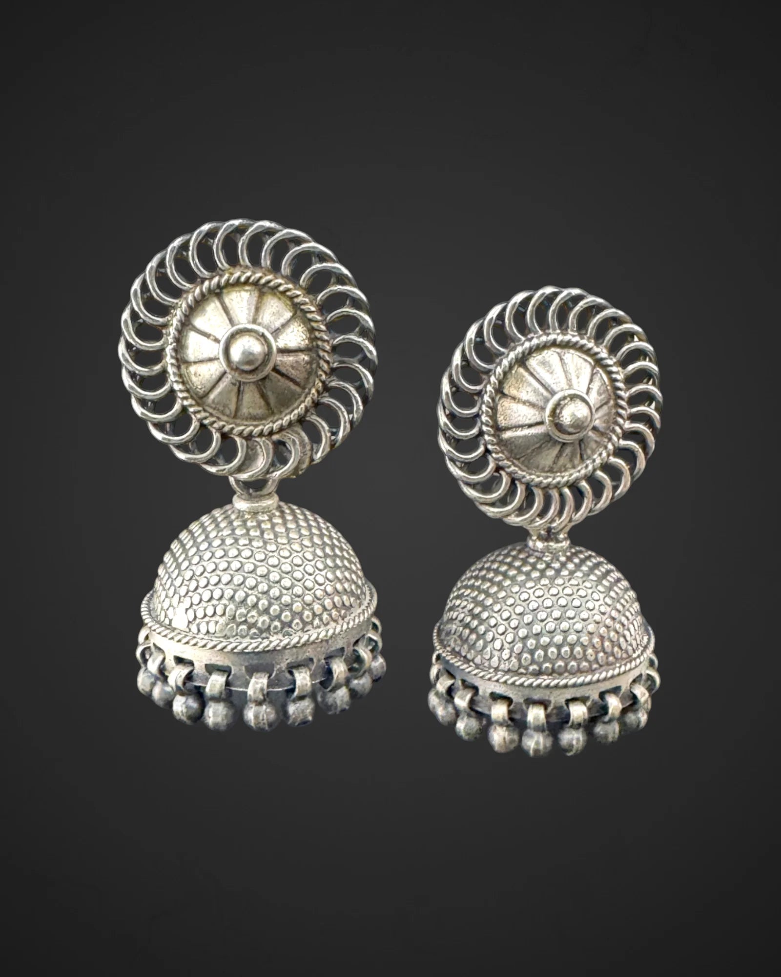 Round Charm Jhumkas