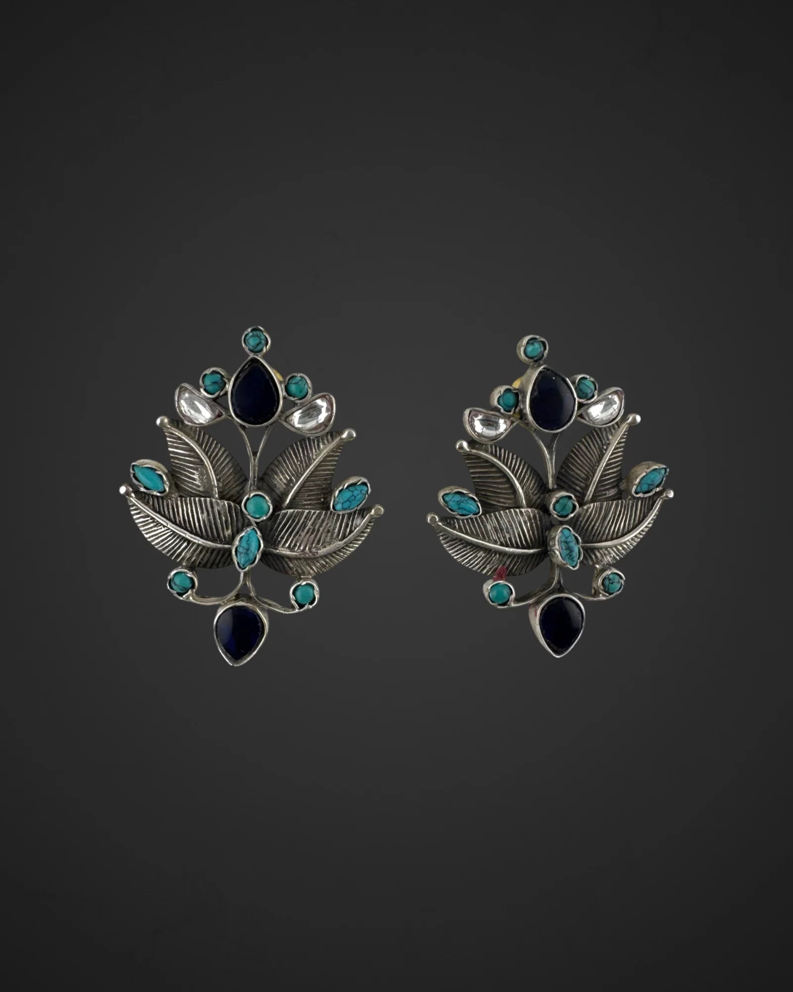 Celeste Leaf Studs