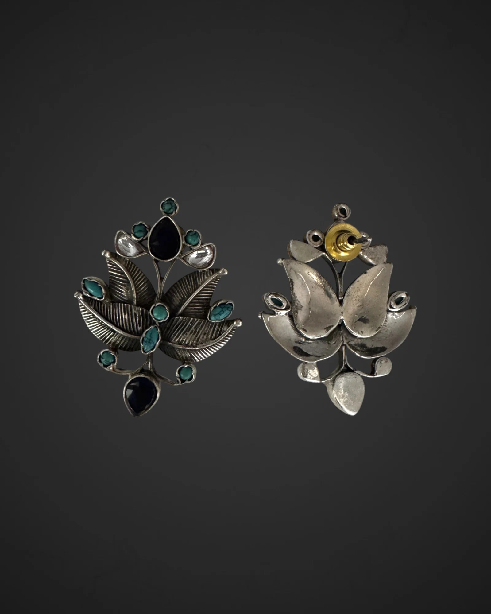 Celeste Leaf Studs