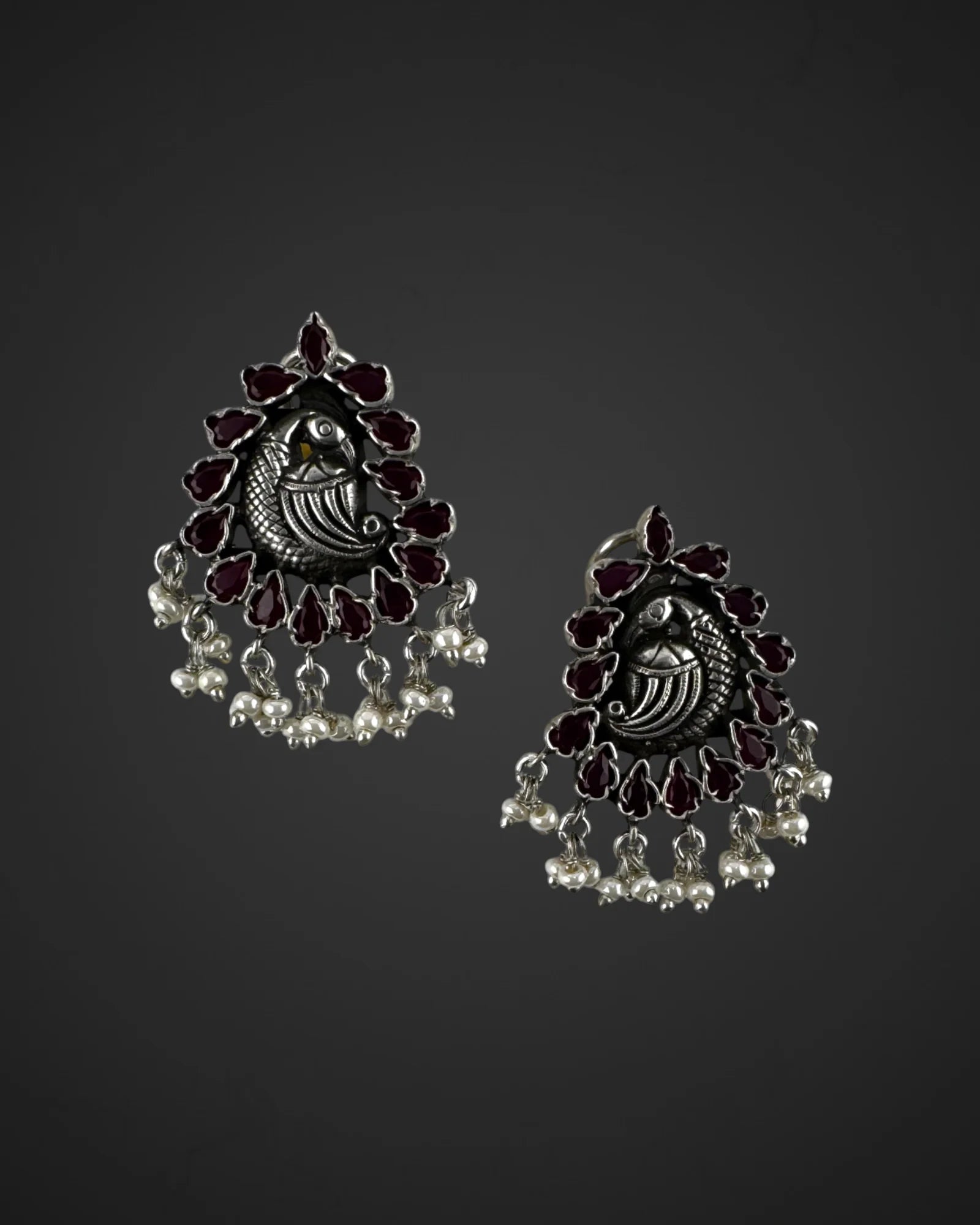 Ruby Pearl Studs