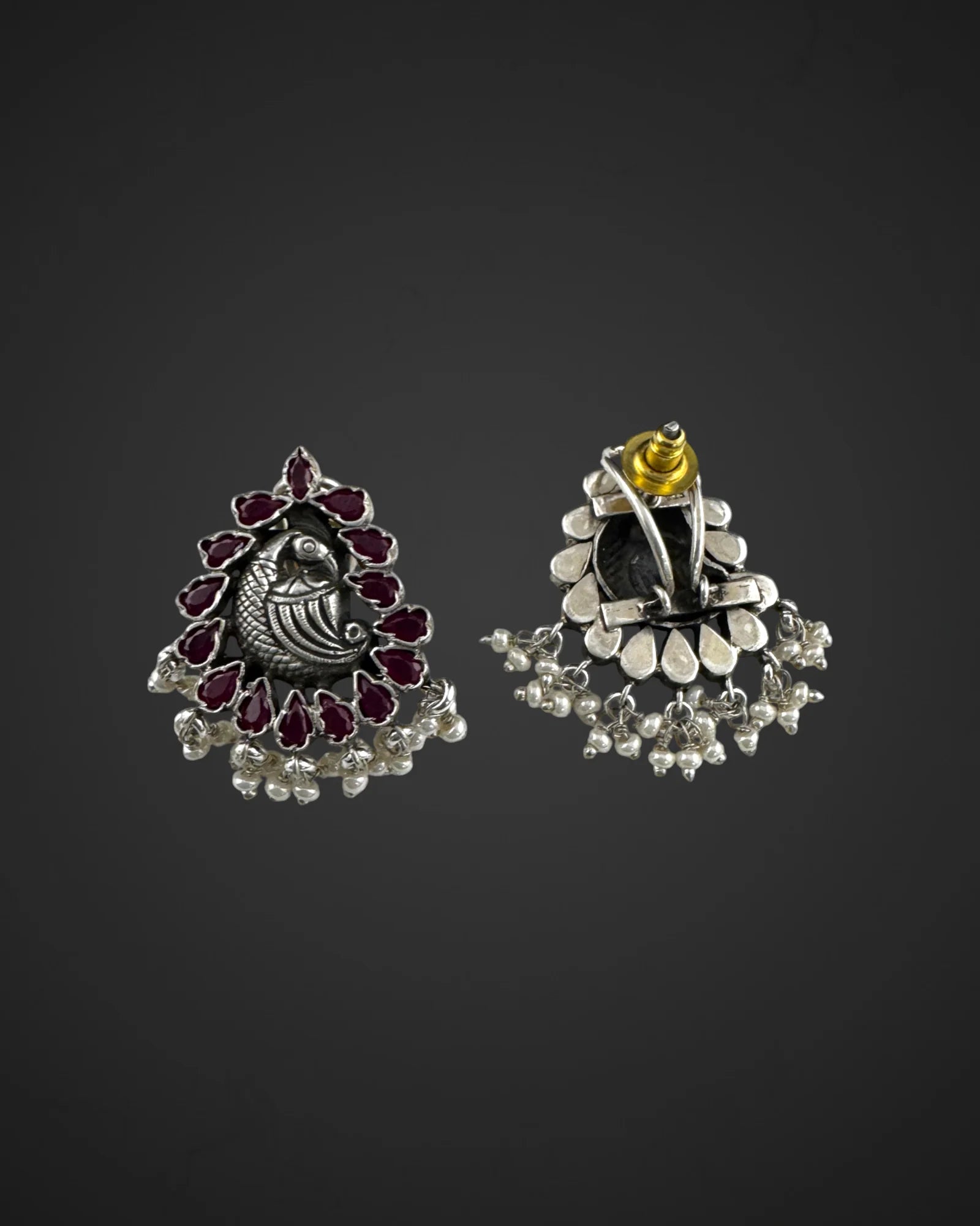 Ruby Pearl Studs