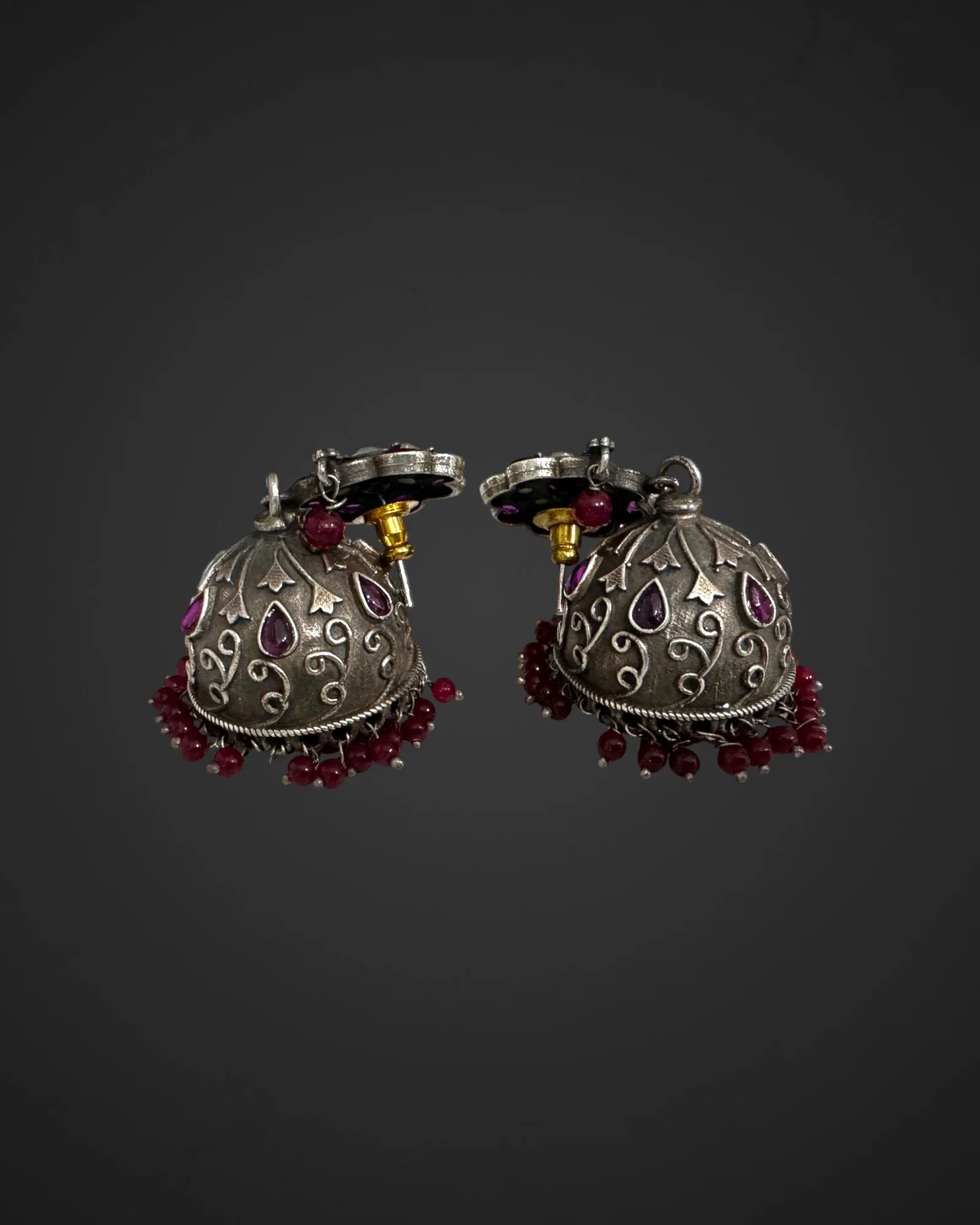 Silver Sway Jhumkas