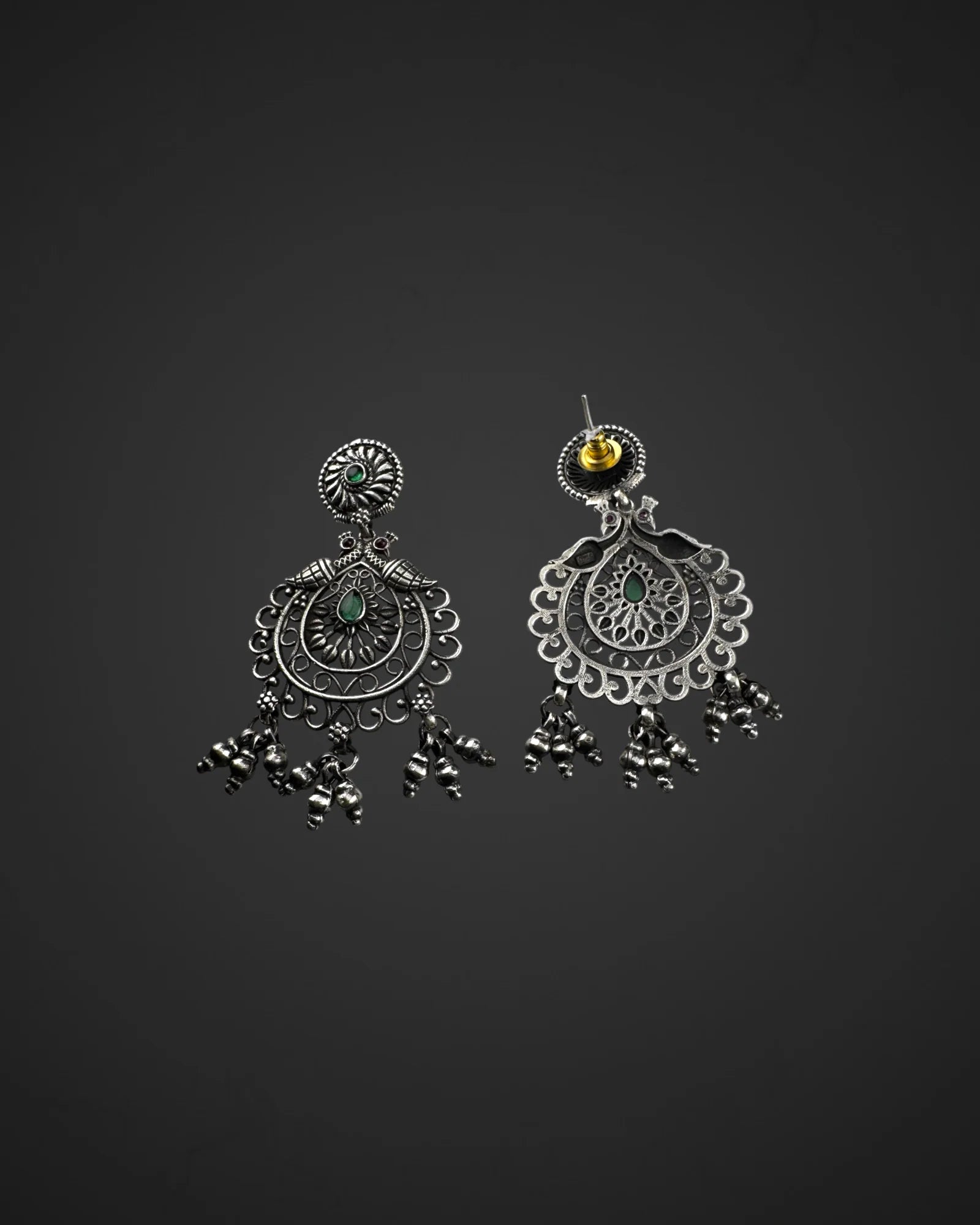 Emerald Accent Earrings