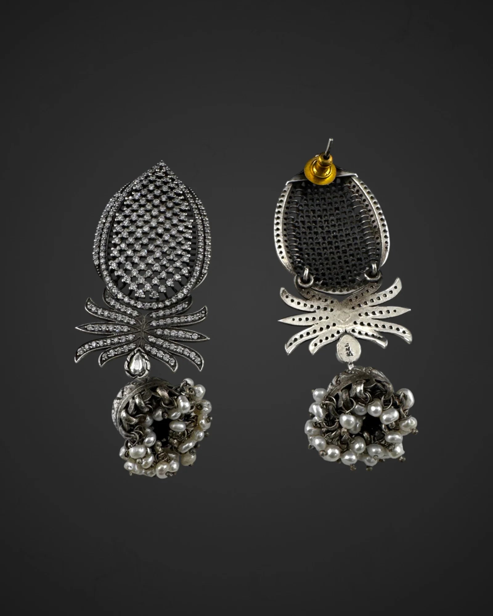 Silver Jhumka Royale