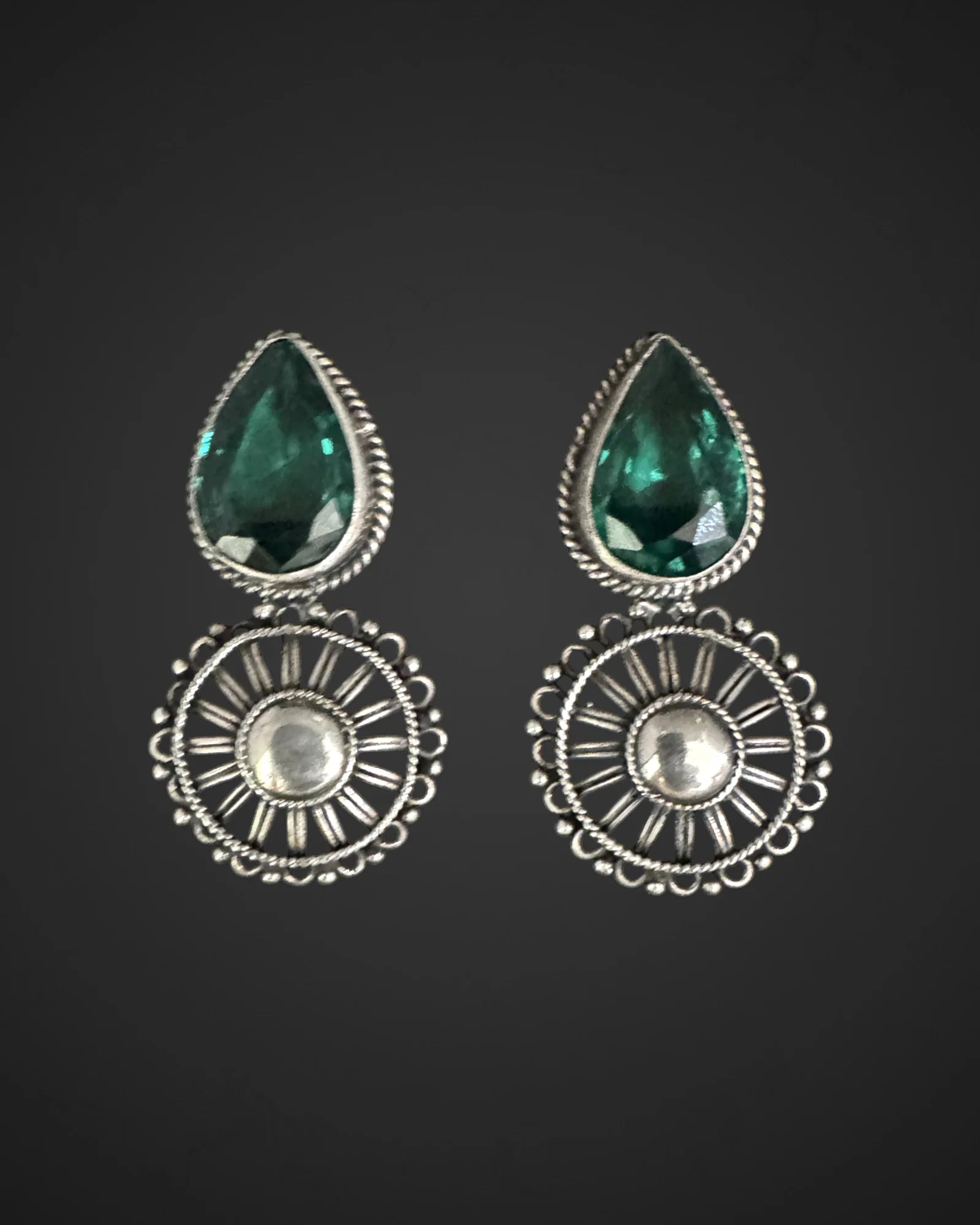 Radiant Emerald Earrings