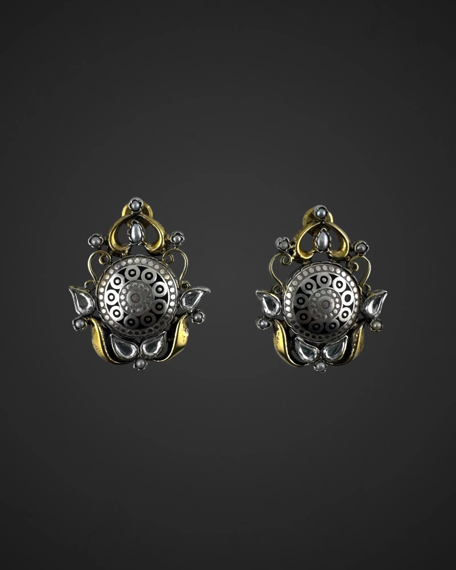 Pearl Polki Glow Studs
