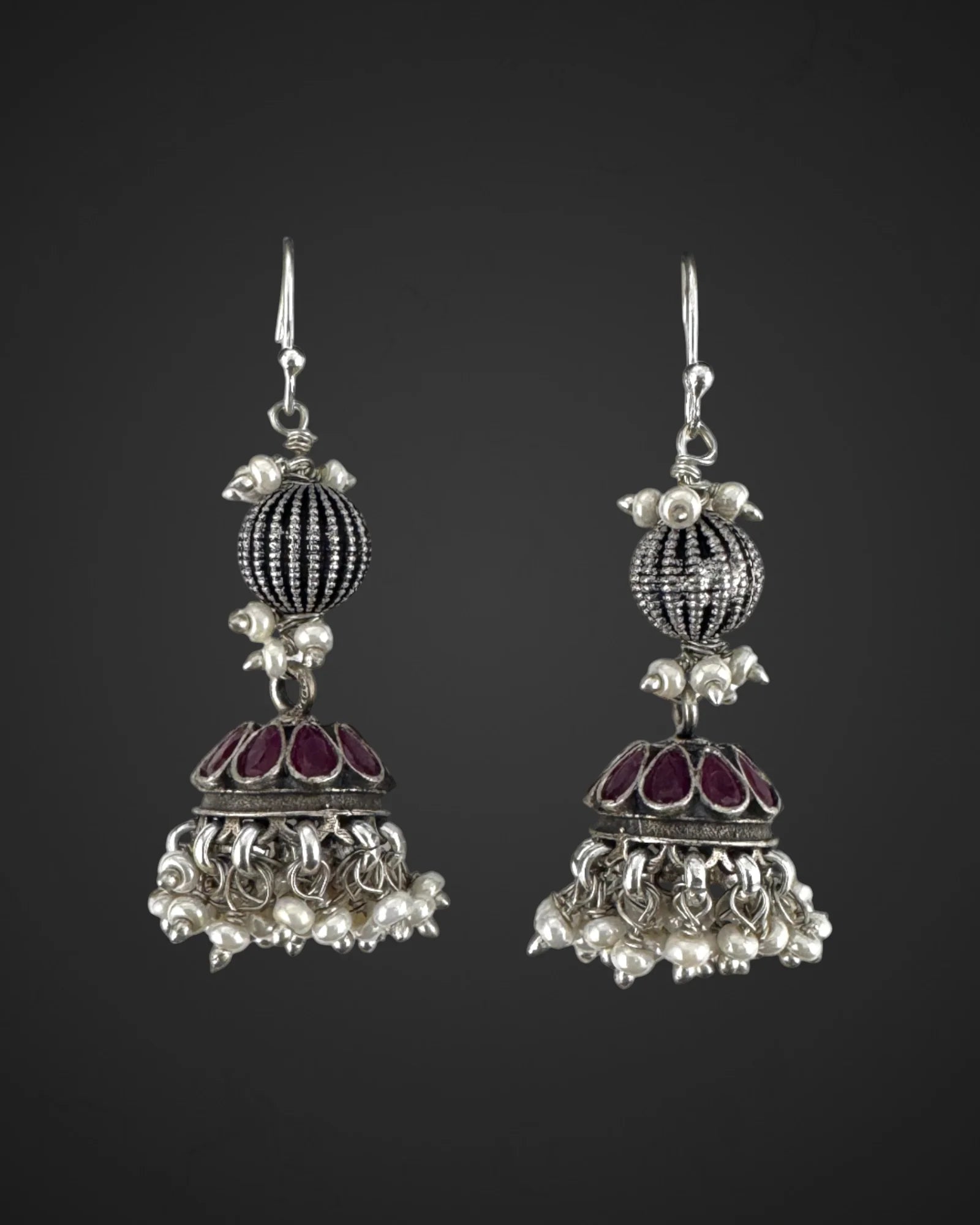 Ruby Pearl Grace Jhumka
