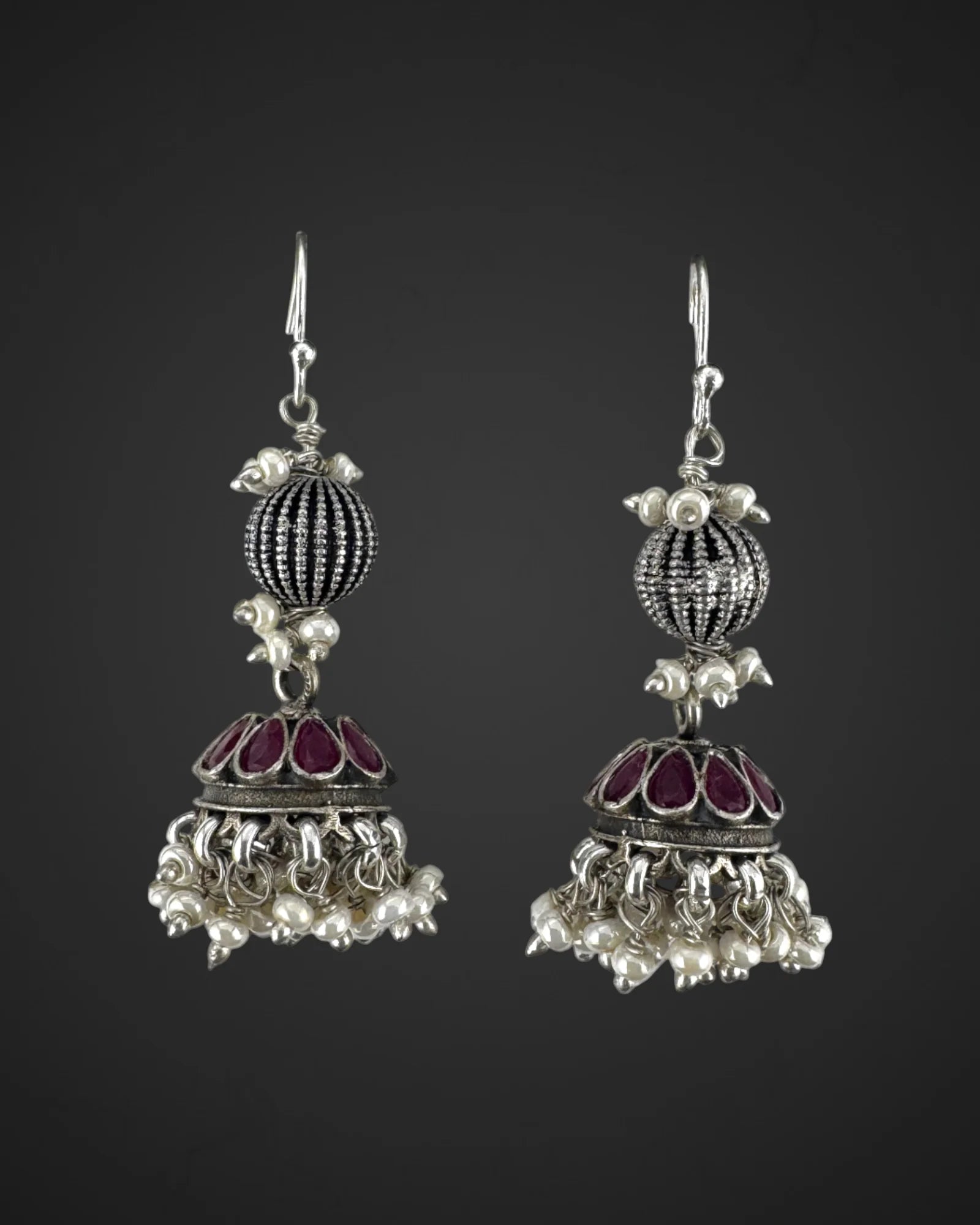 Ruby Pearl Grace Jhumka