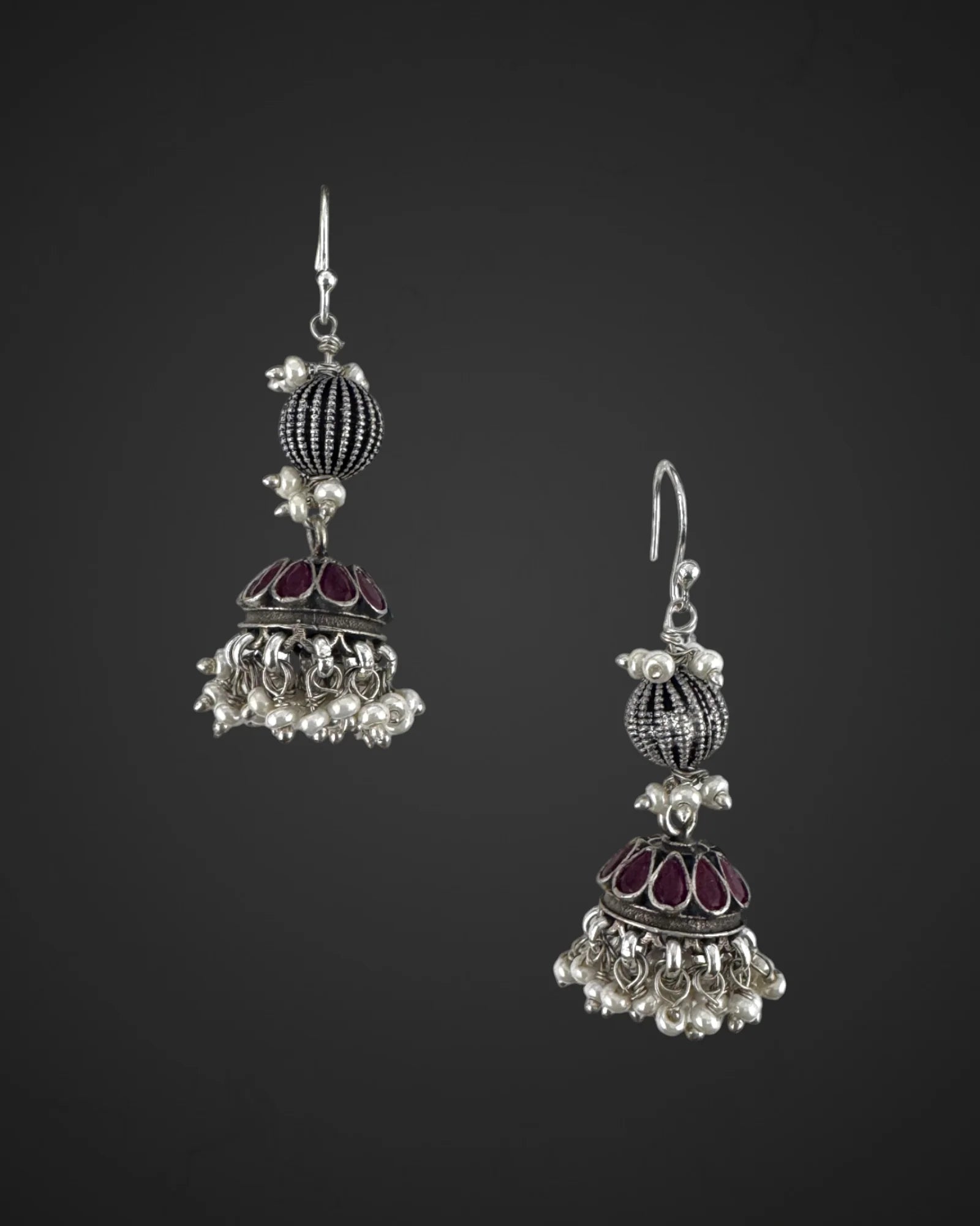 Ruby Pearl Grace Jhumka