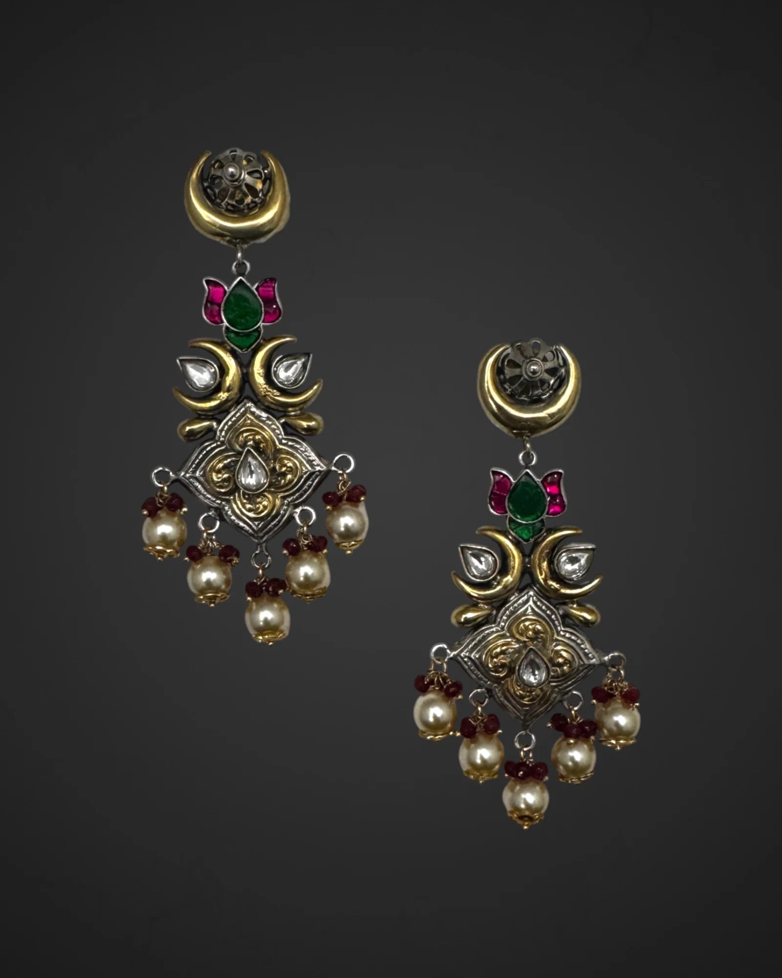 Moon flower Danglers