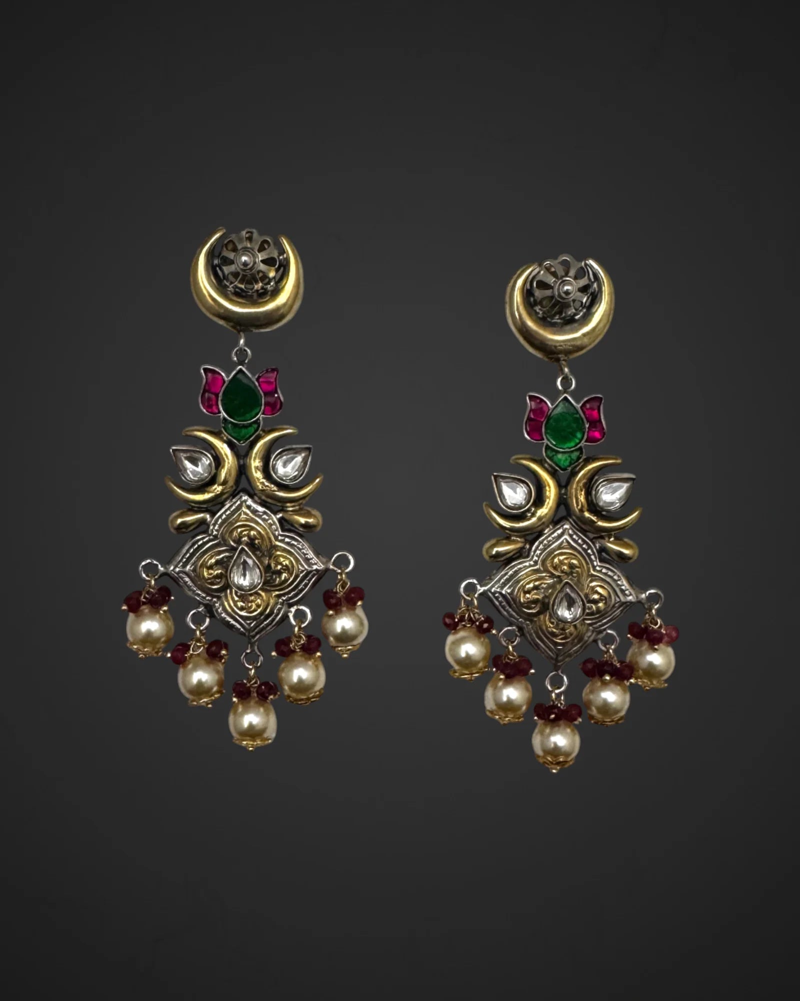 Moon flower Danglers